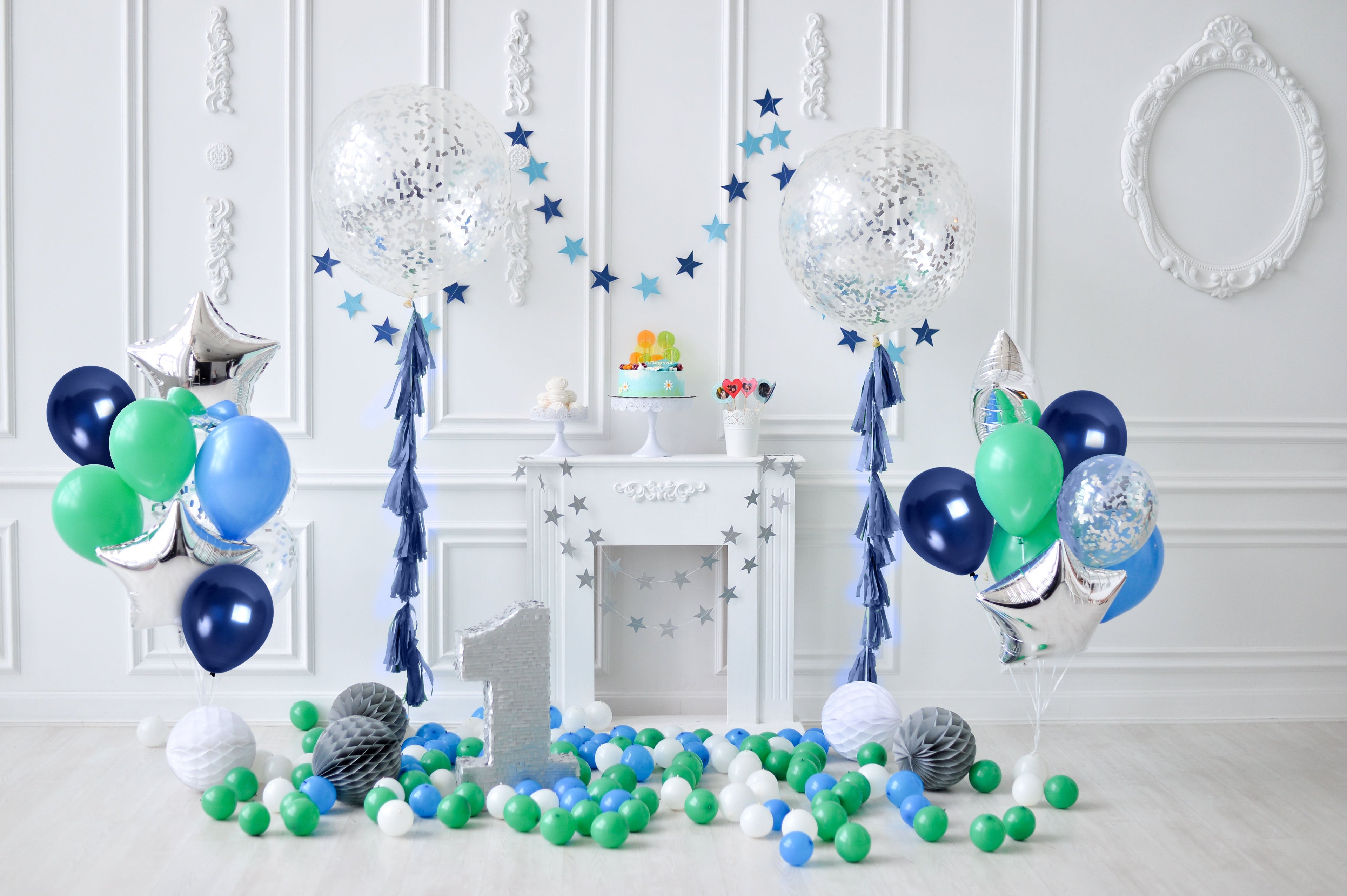 Pearlescent Navy Blue Balloons - 12 Inch Latex Balloons