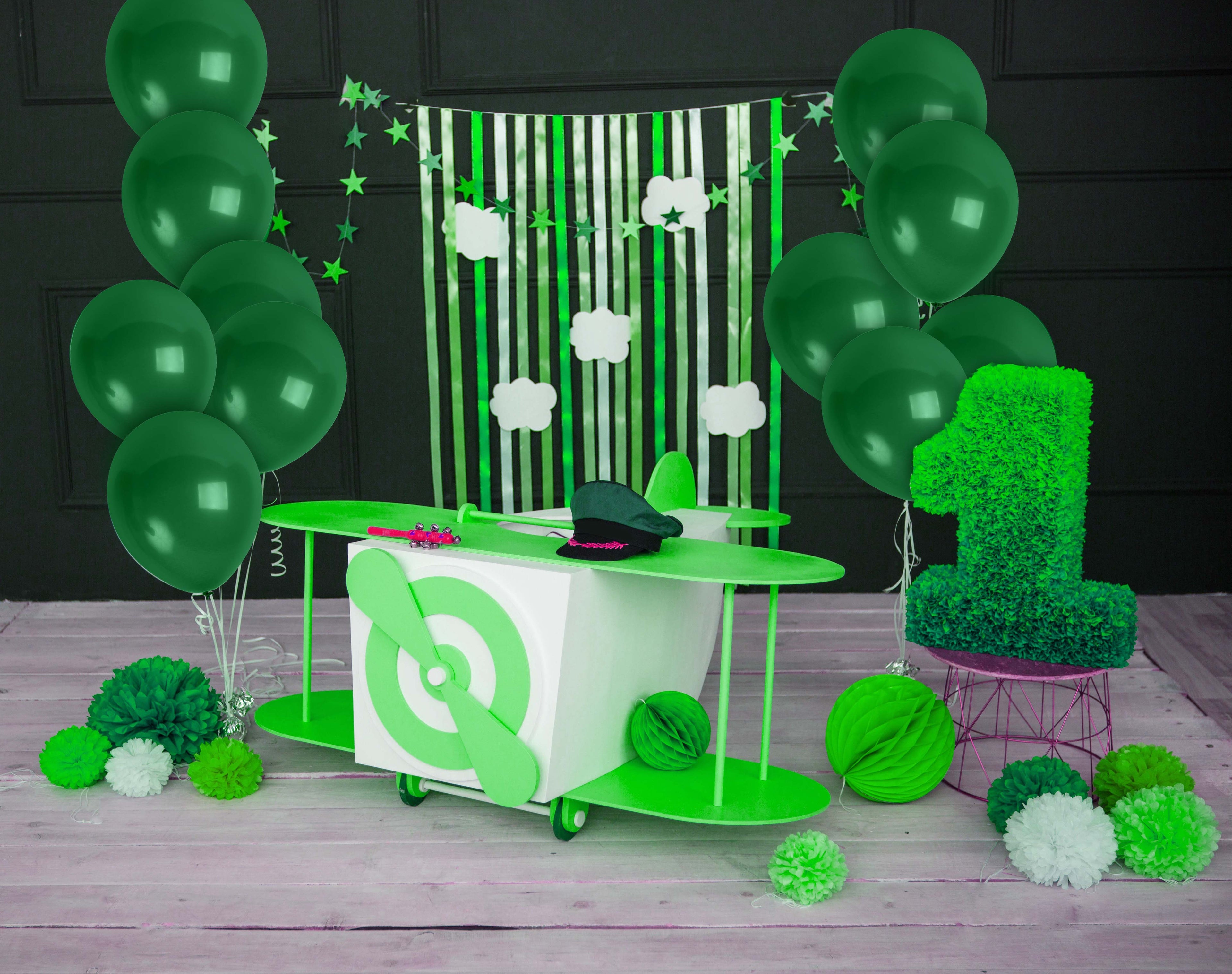 Dark Green Balloons - 12 Inch Latex Balloons