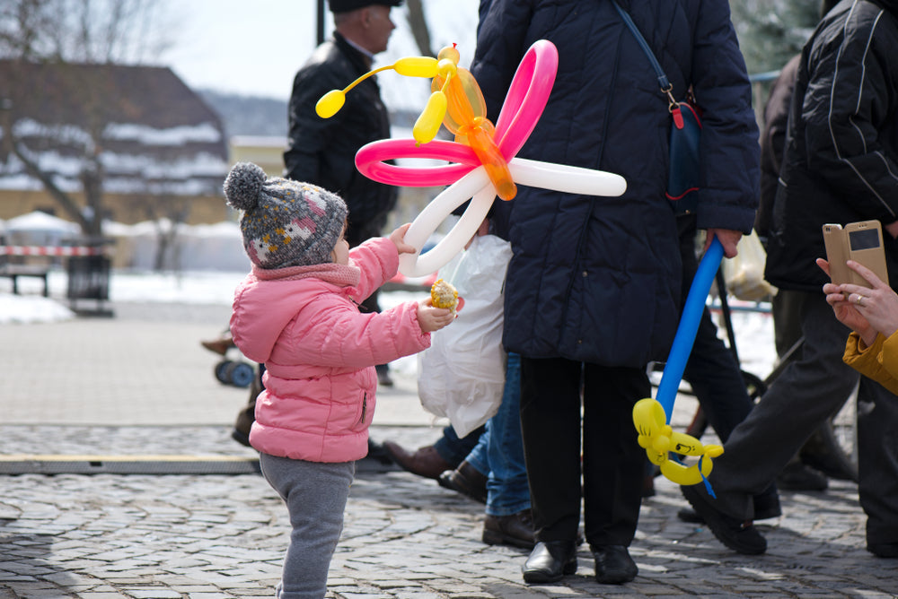 Yellow Twisting Balloons - Long Balloons