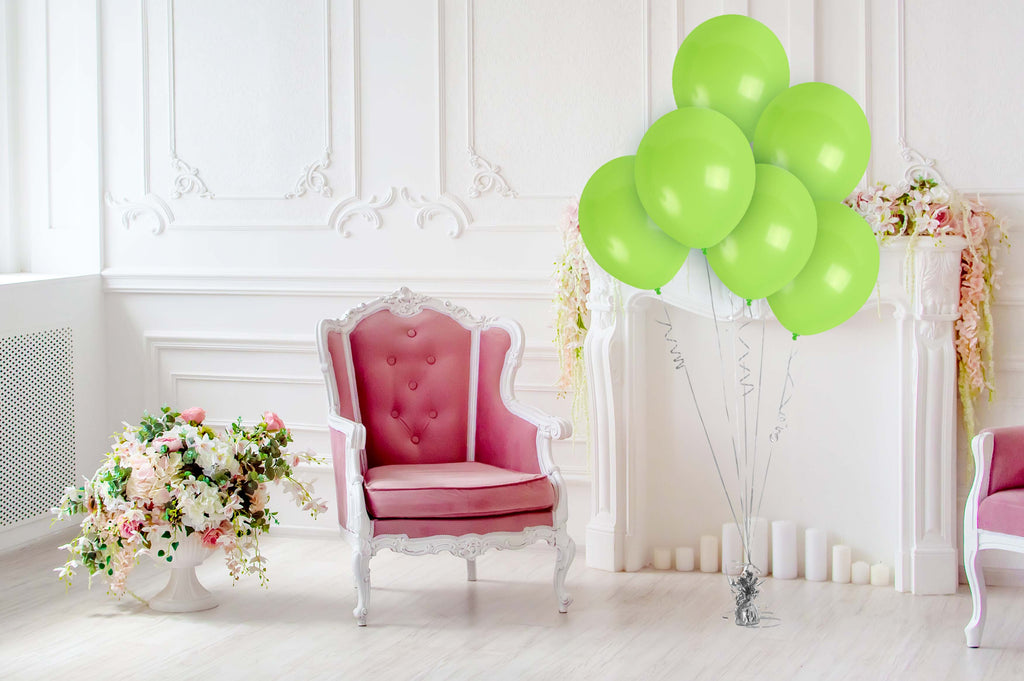 Lime Green Balloons - 12 Inch Latex Balloons