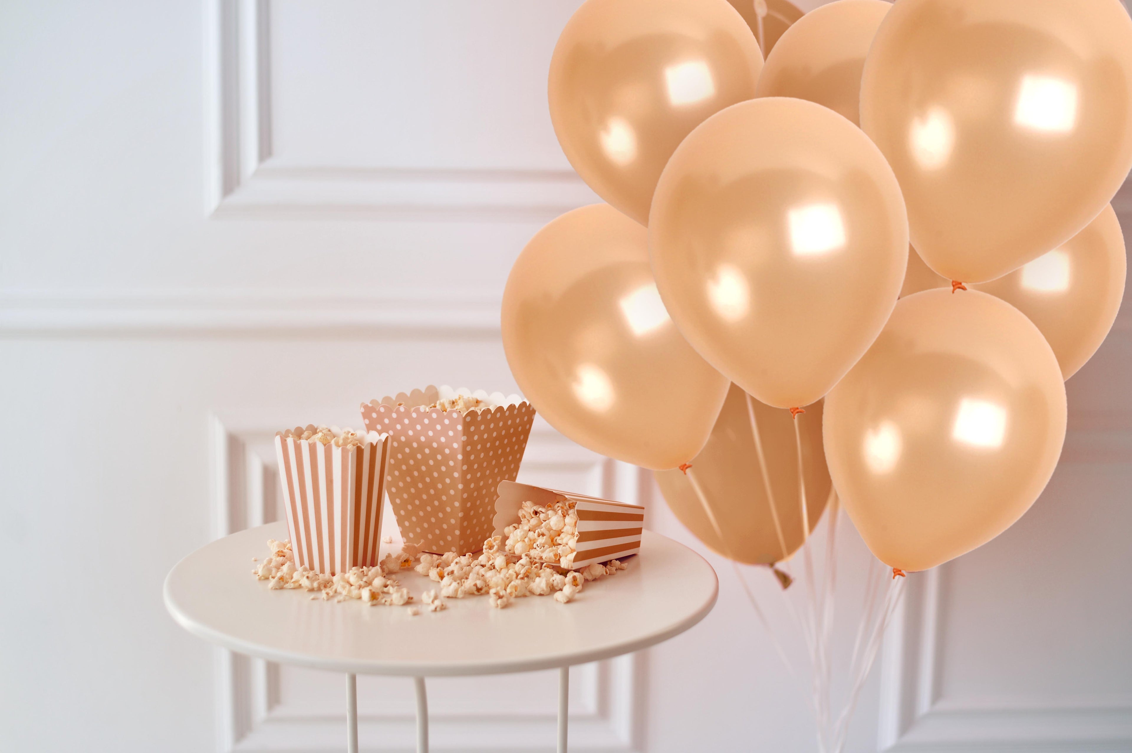 Pearlescent Champagne Balloons - 12 Inch Latex Balloons