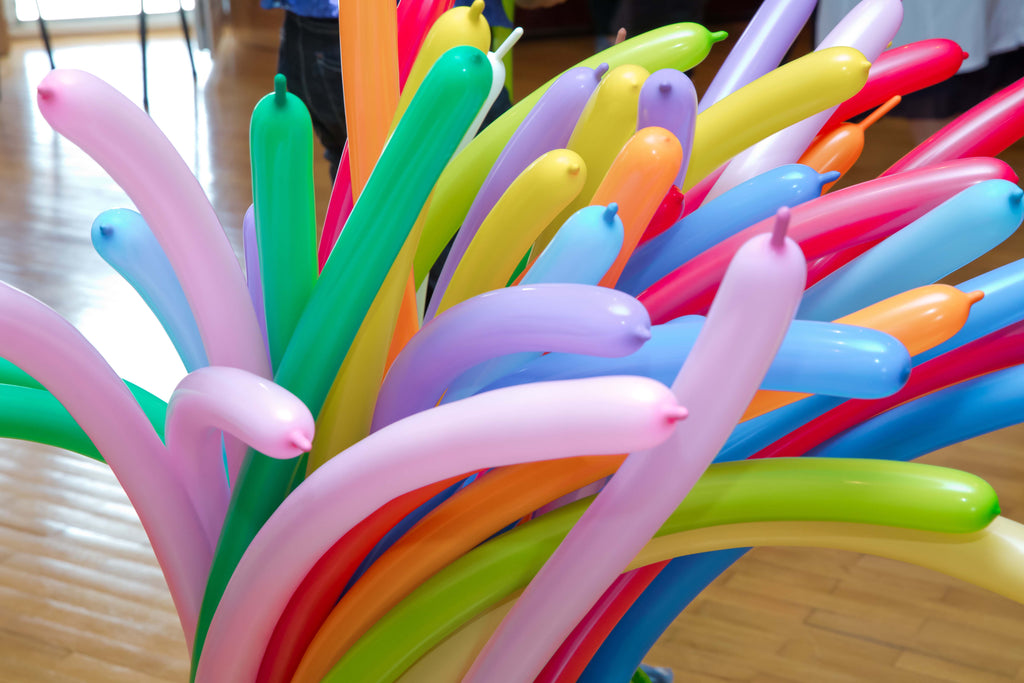 Blue Twisting Balloons - Long Balloons