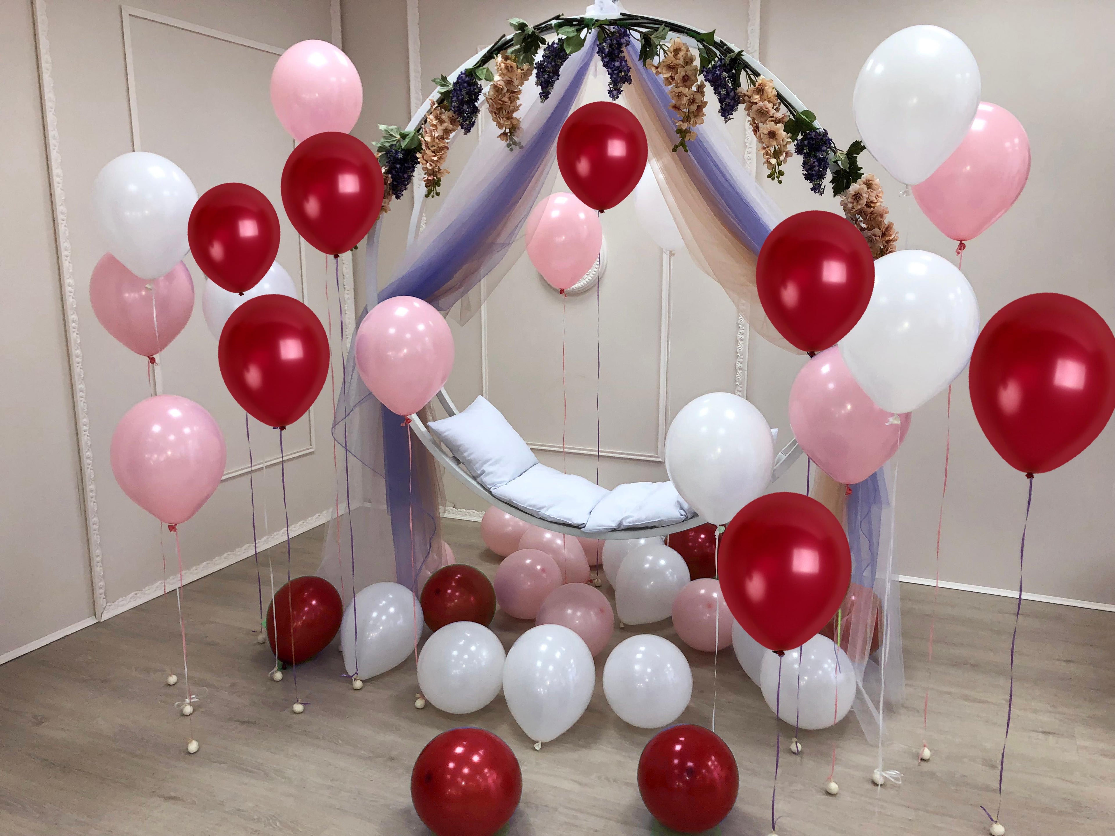 Pearlescent Burgundy Balloons - 12 Inch Latex Balloons