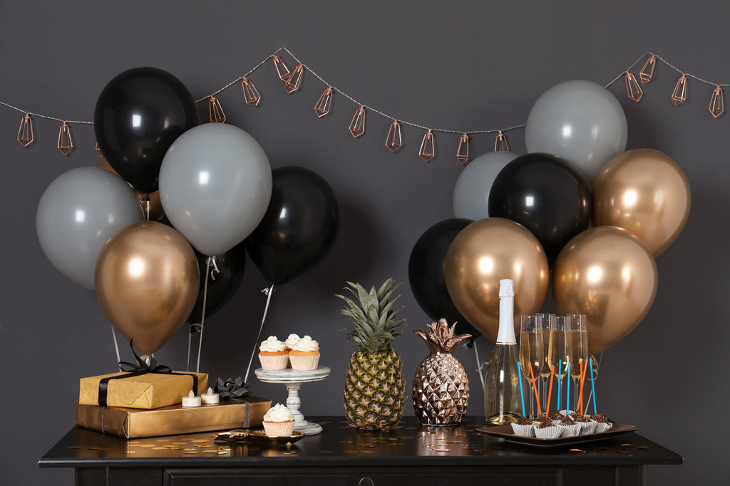 Grey Balloons - 10 Inch Latex Balloons