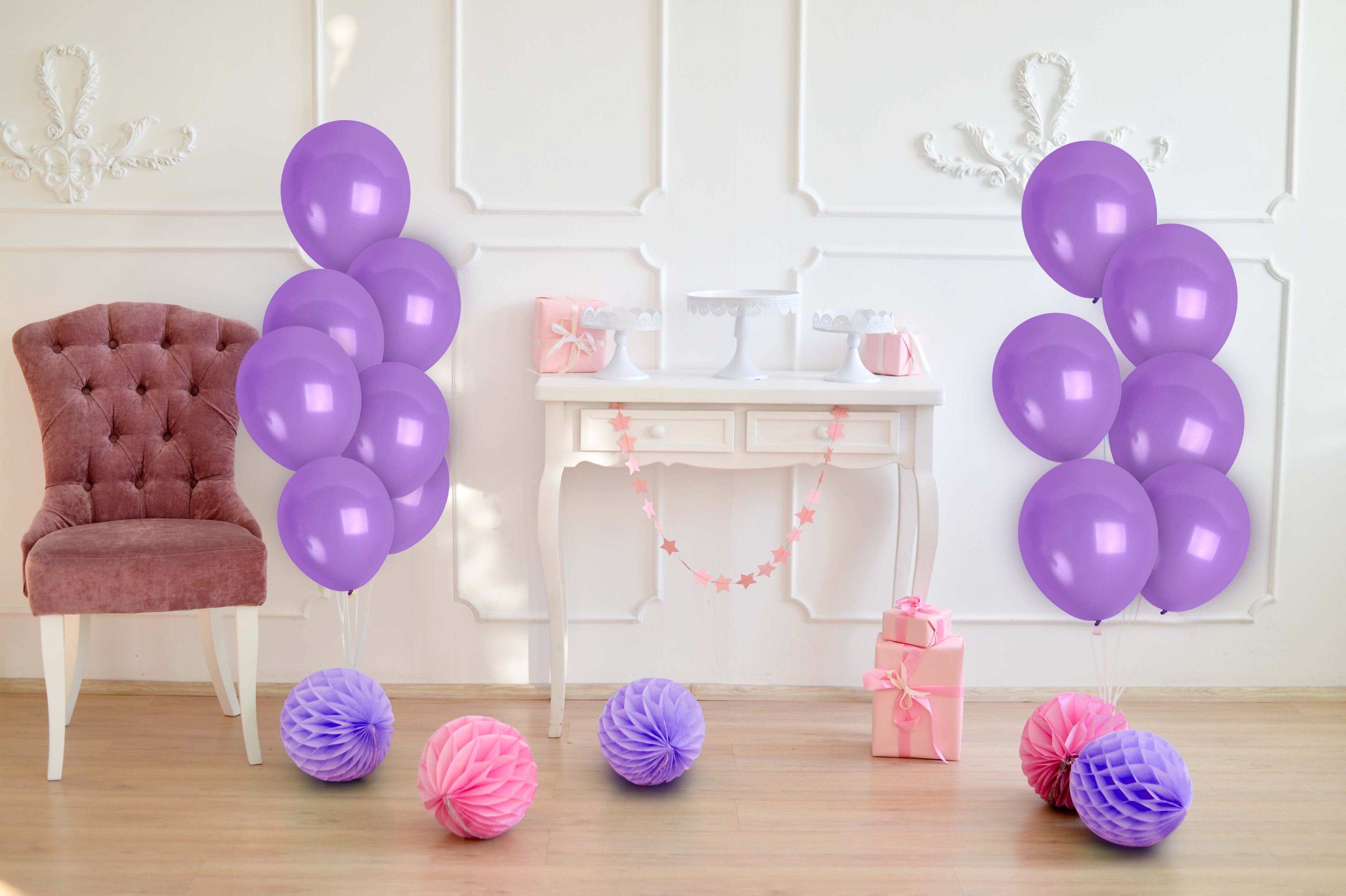 Lavender Balloons - 12 Inch Latex Balloons