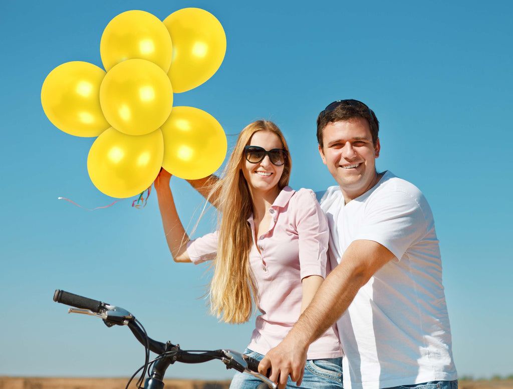 Pearlescent Yellow Balloons - 12 Inch Latex Balloons