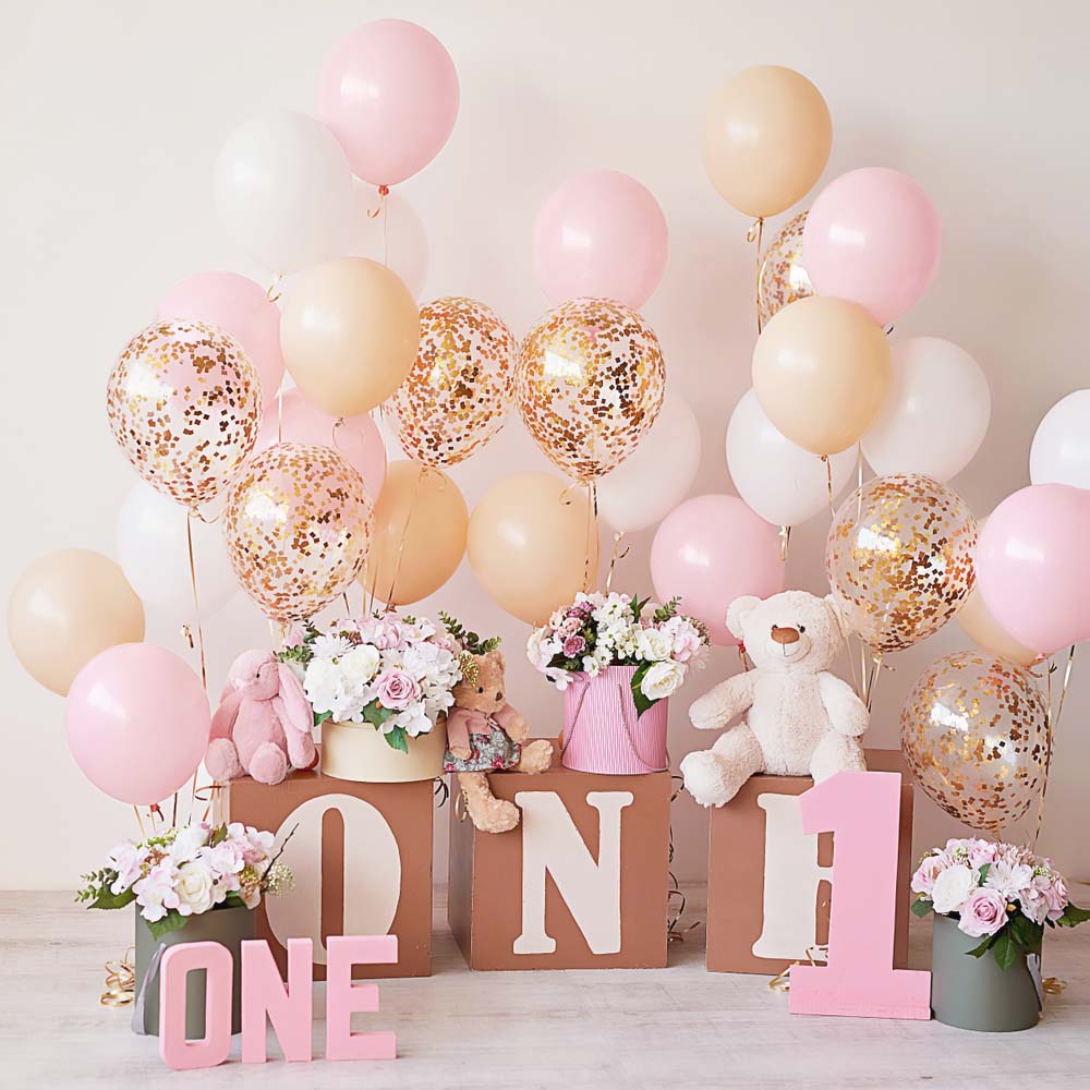 Macaron Baby Pink Balloons - 12 Inch Latex Balloons