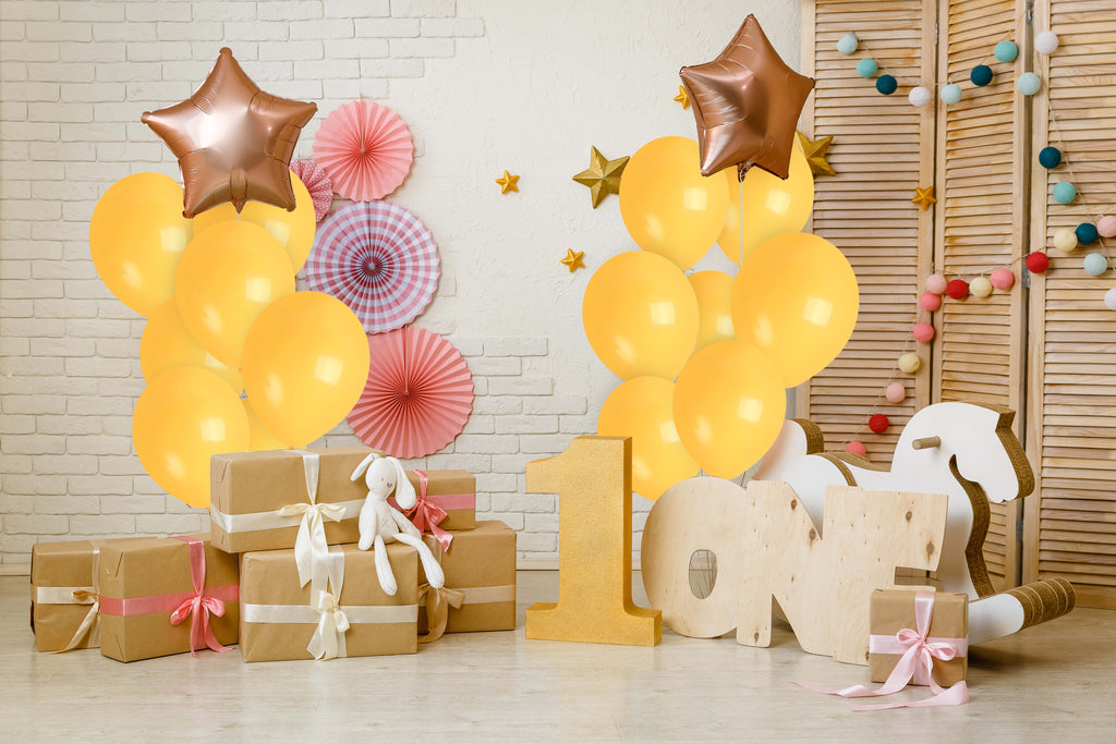 Dark Yellow Balloons - 12 Inch Latex Balloons