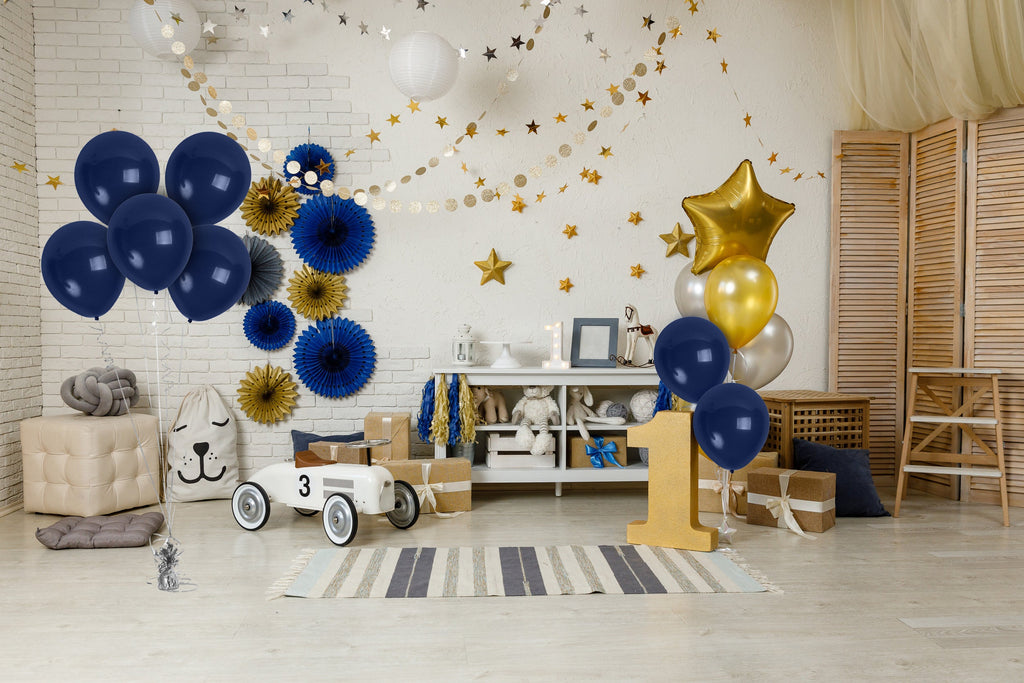 Navy Blue Balloons - 10 Inch Latex Balloons