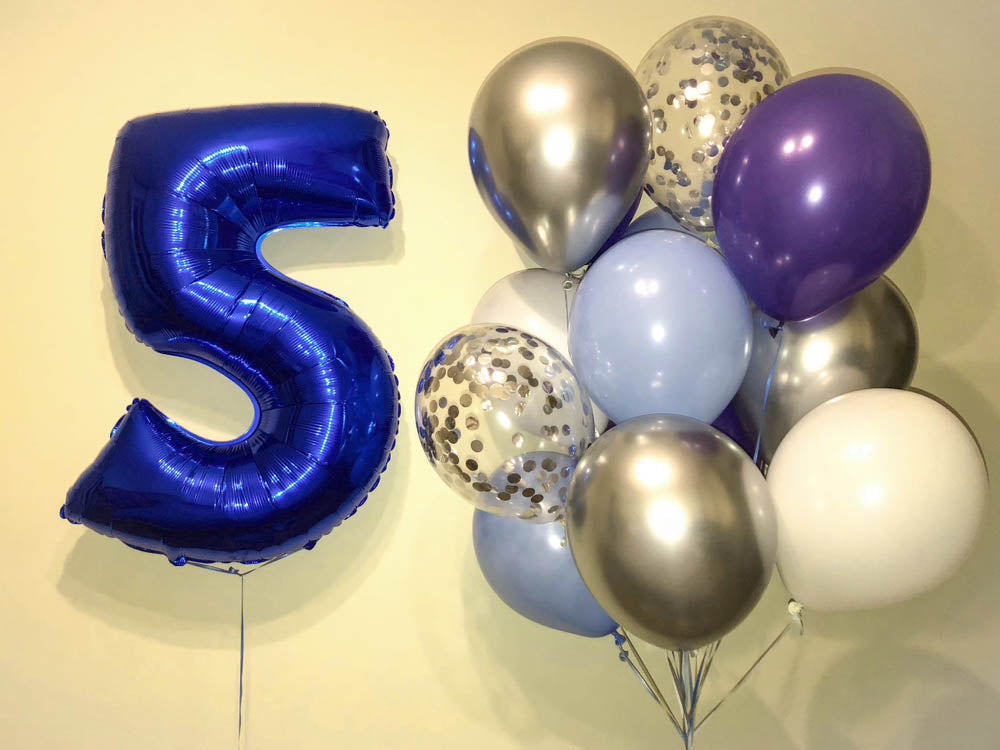 Silver Chrome Balloons - 12 Inch Latex Balloons