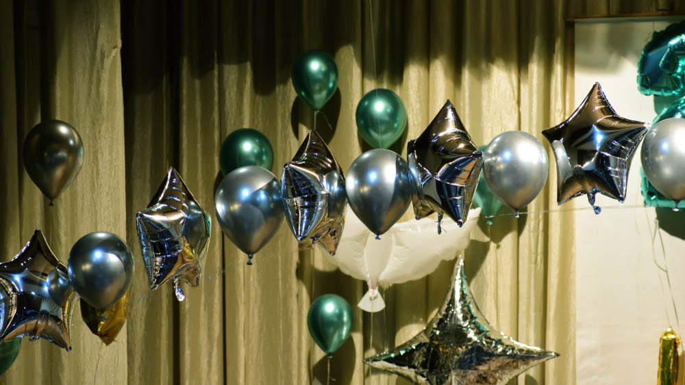 Green Chrome Balloons - 12 Inch Latex Balloons