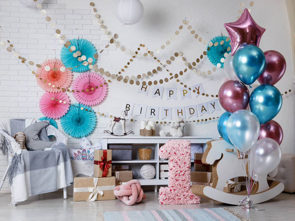 Blue Chrome Balloons - 12 Inch Latex Balloons