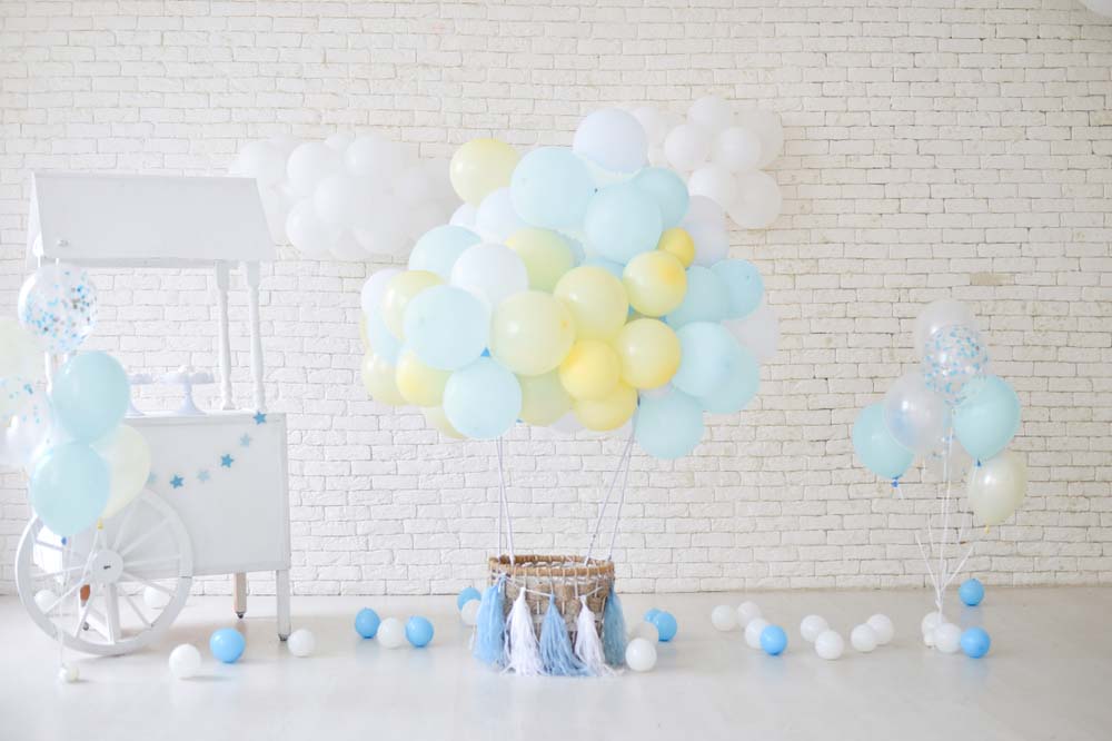 Macaron Powder Blue Balloons - 12 Inch Latex Balloons