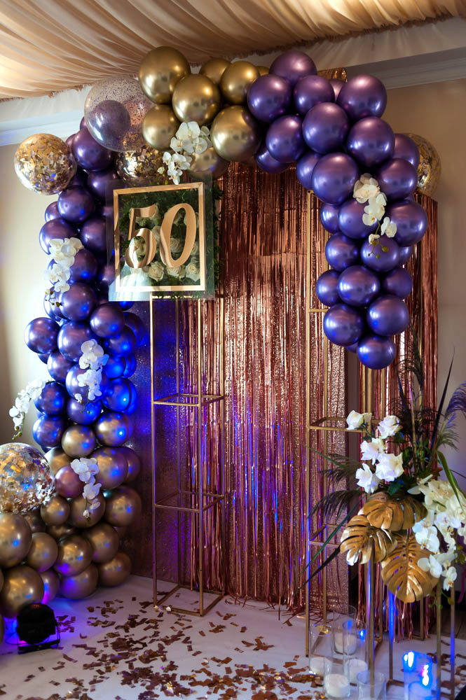 Purple Chrome Balloons - 12 Inch Latex Balloons