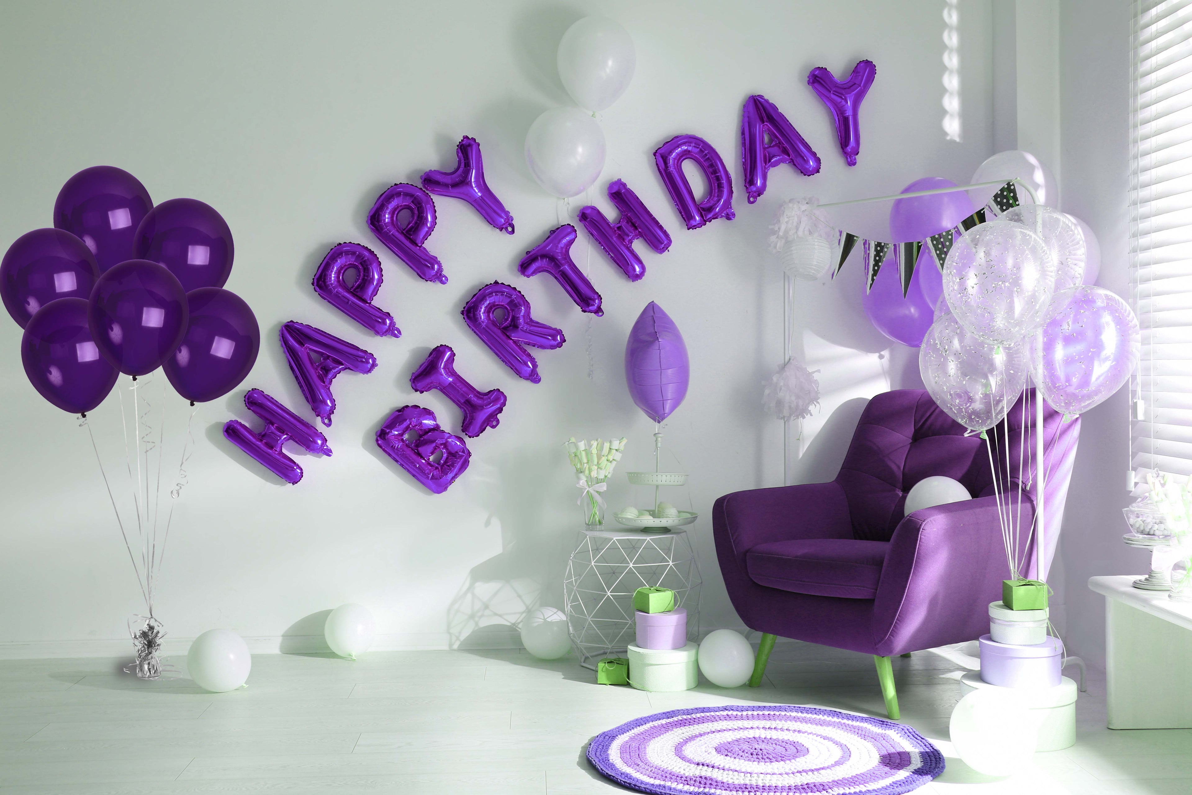 Dark Purple Balloons - 12 Inch Latex Balloons