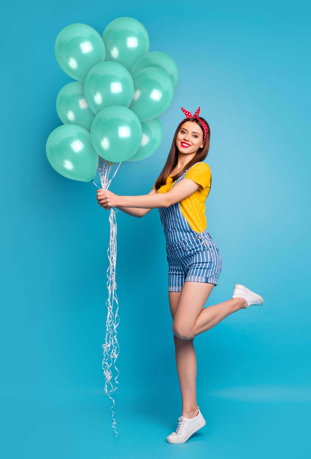 Pearlescent Turquoise Balloons - 12 Inch Latex Balloons