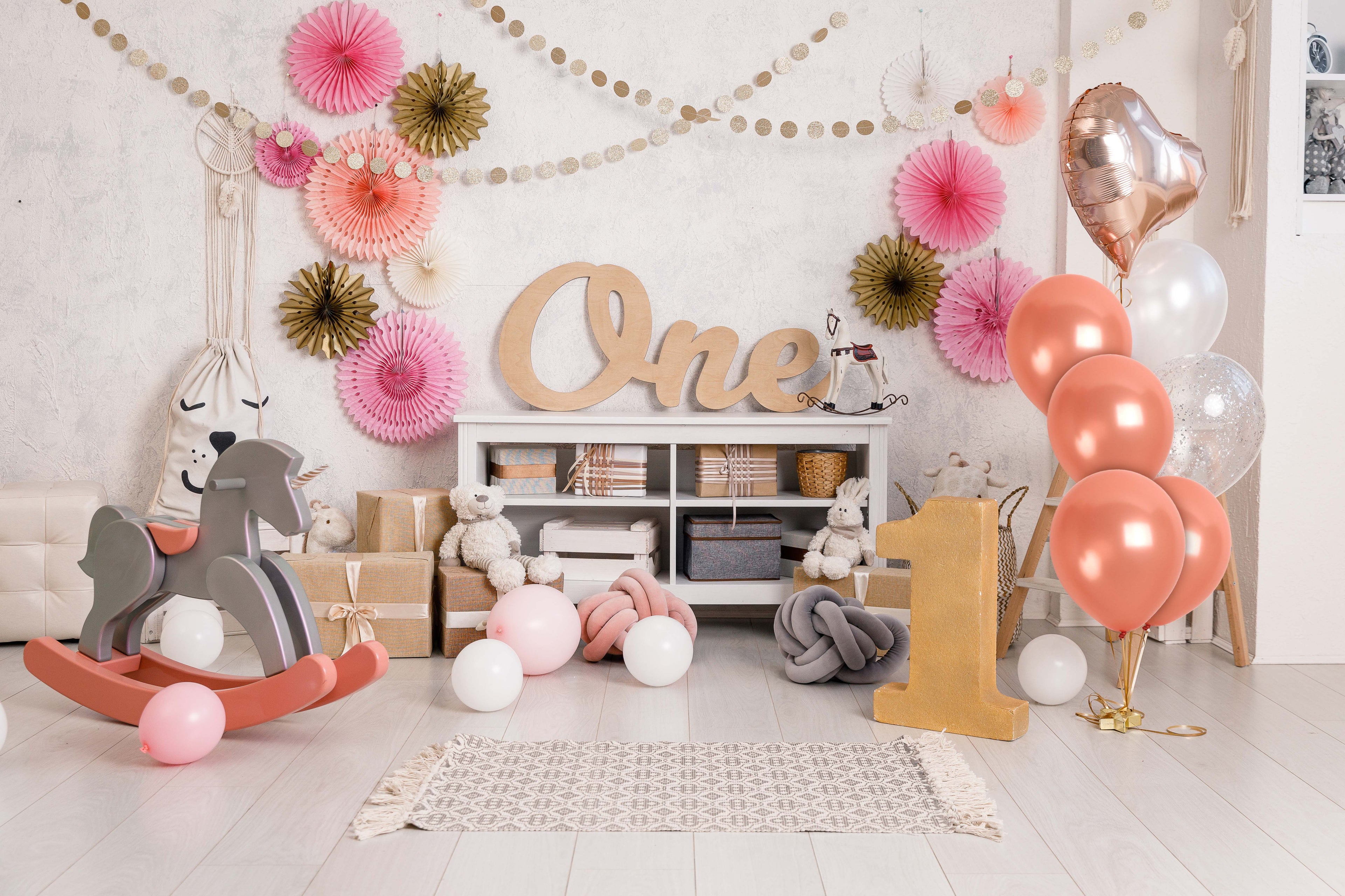 Pearlescent Rose Gold Balloons - 12 Inch Latex Balloons