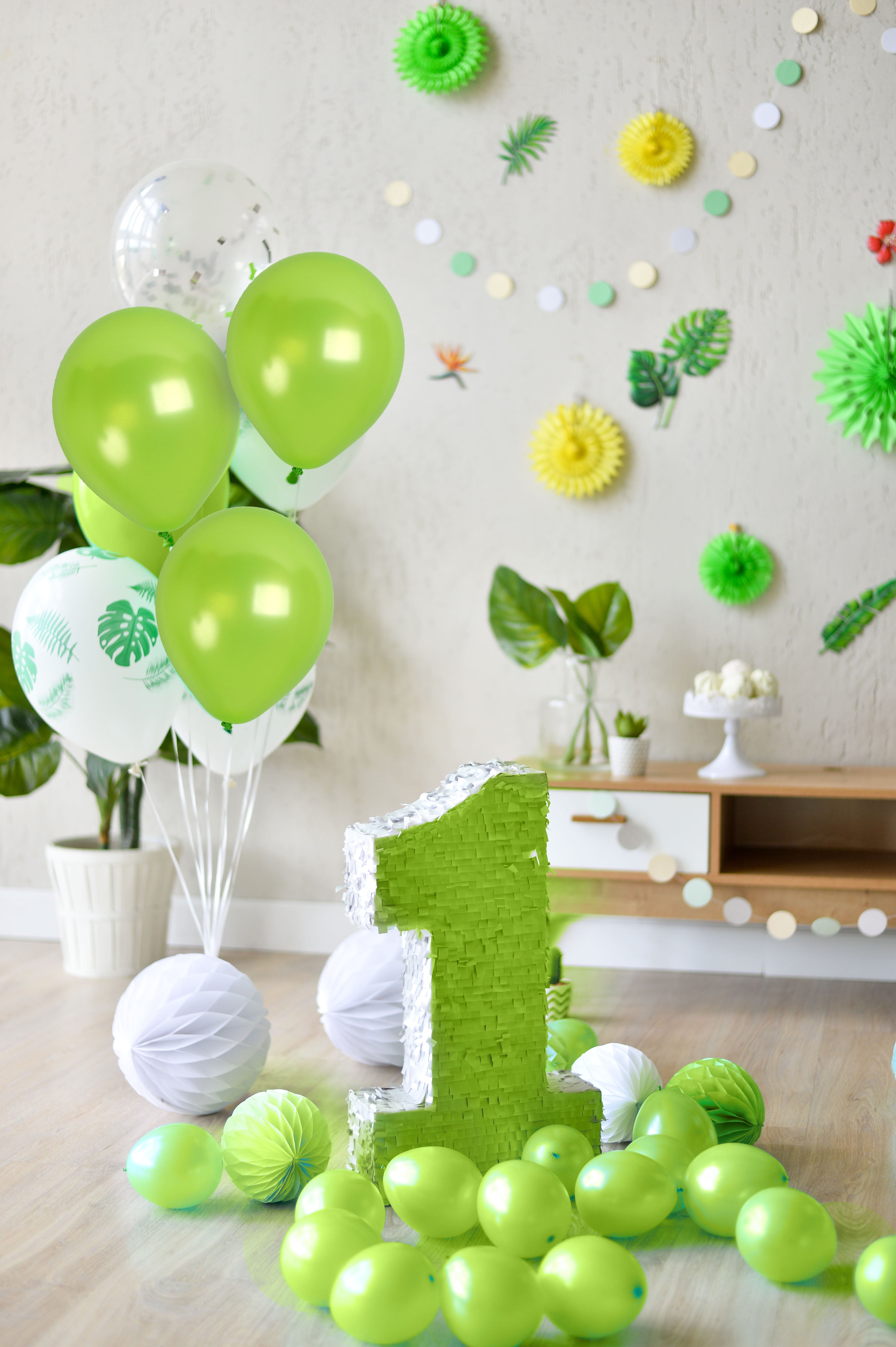 Pearlescent Lime Green Balloons - 12 Inch Latex Balloons