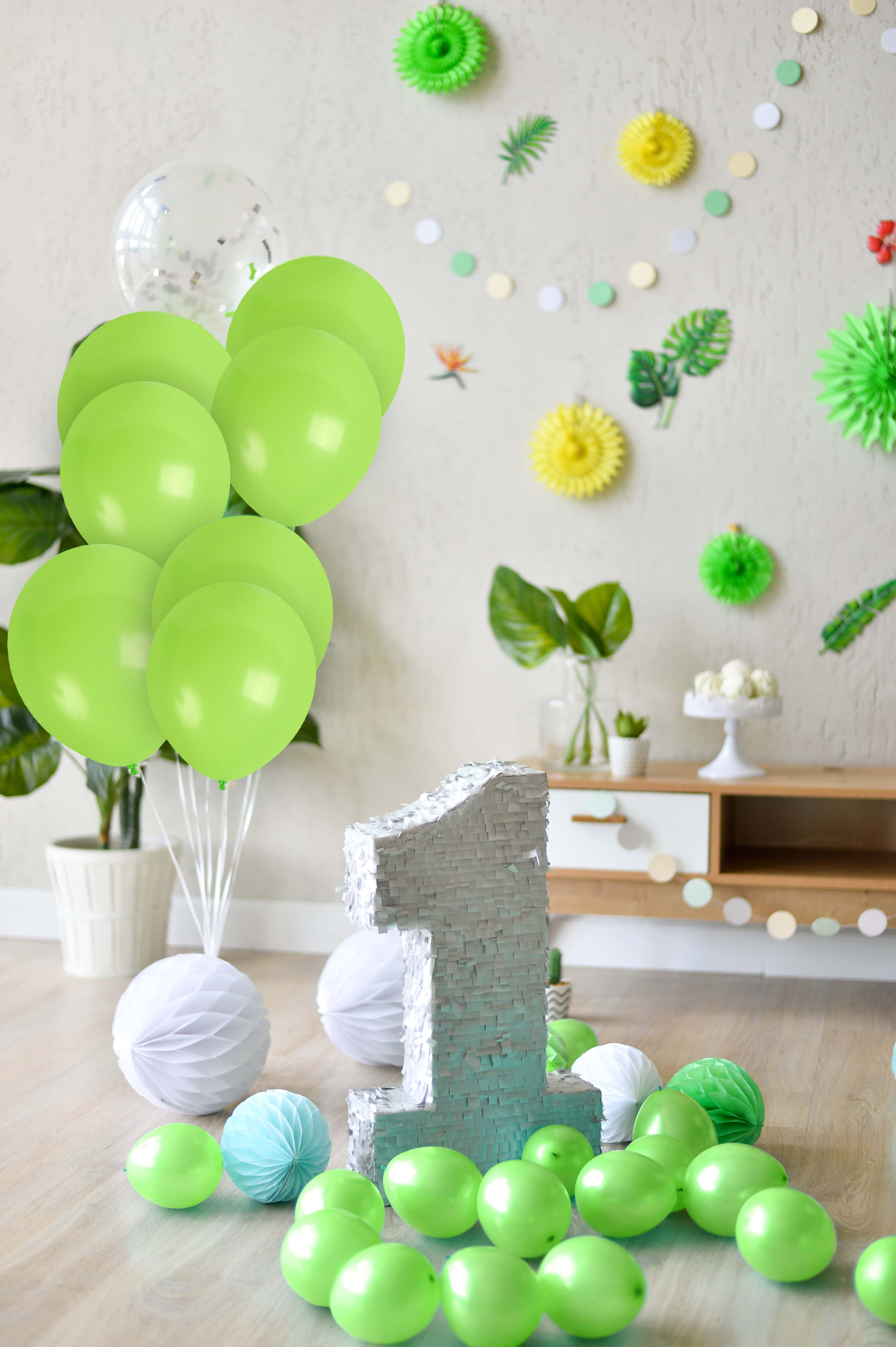 Lime Green Balloons - 12 Inch Latex Balloons