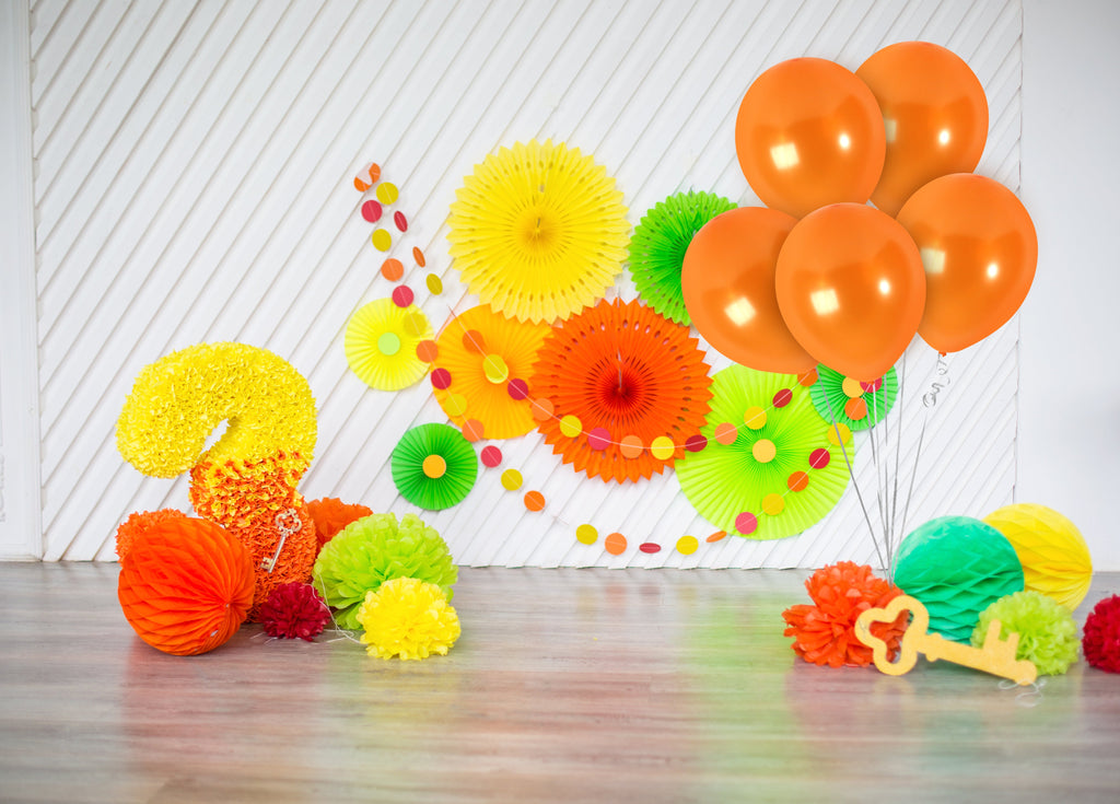 Pearlescent Orange Balloons - 12 Inch Latex Balloons