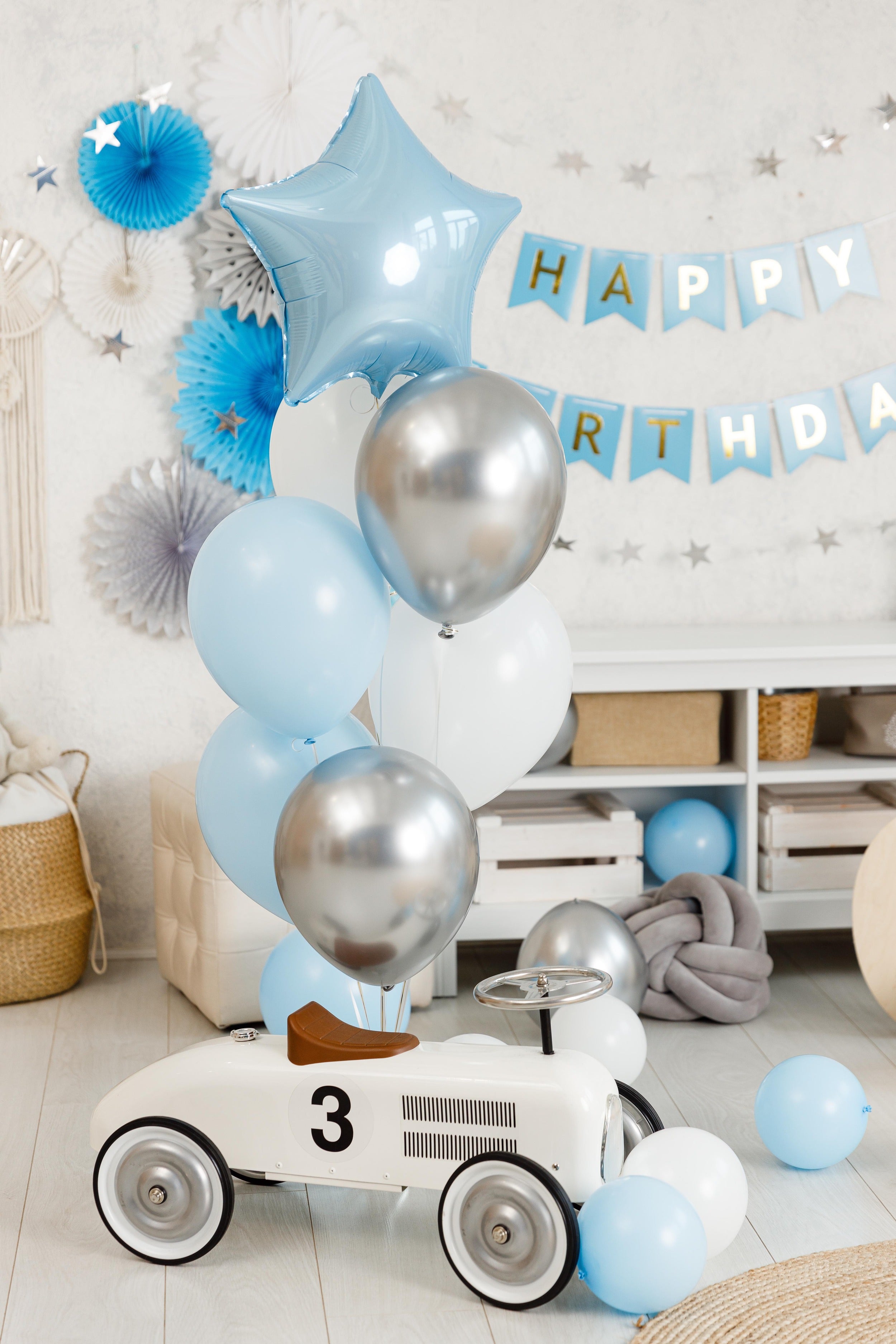 Silver Chrome Balloons - 12 Inch Latex Balloons