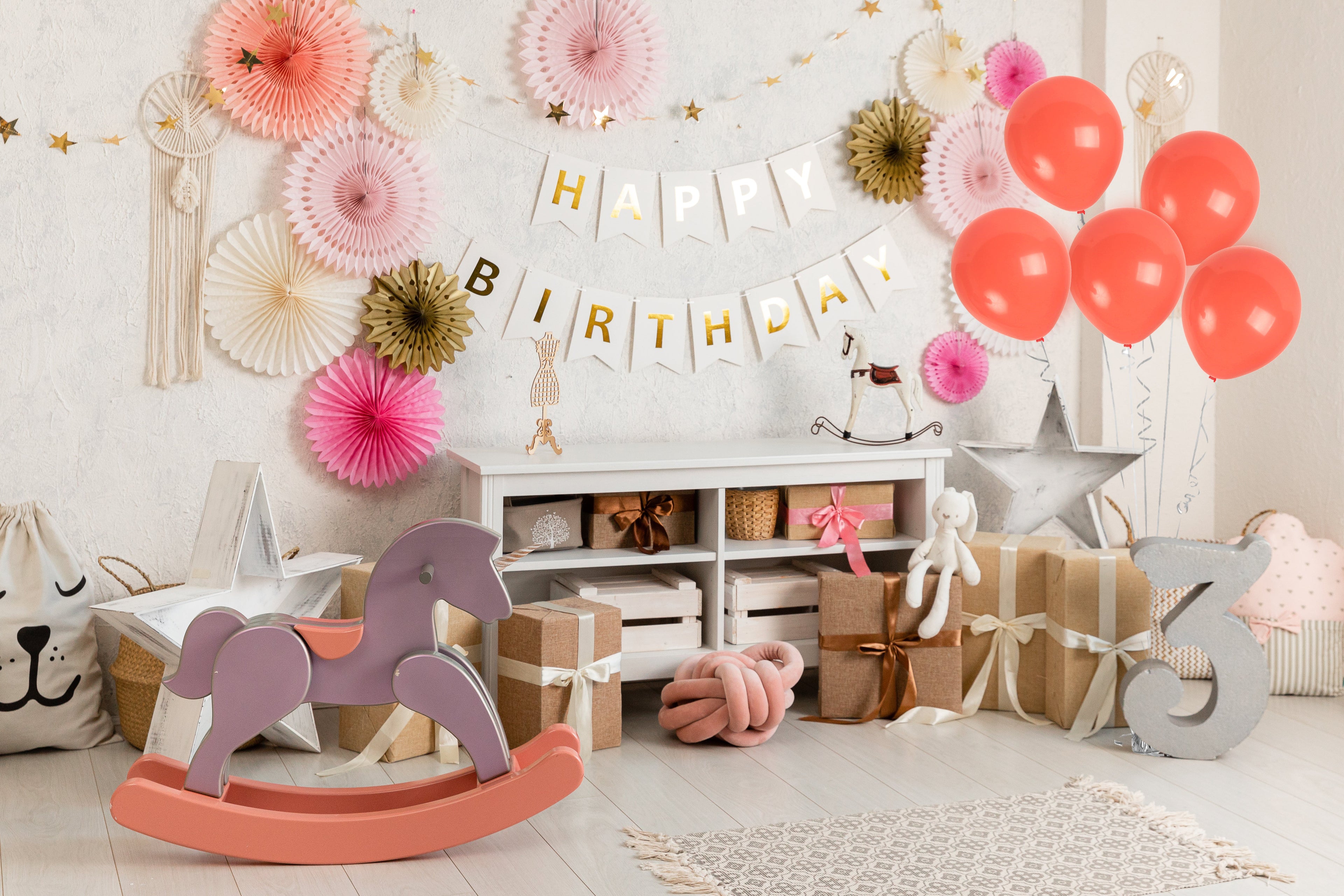 Coral Pink Balloons - 10 Inch Latex Balloons