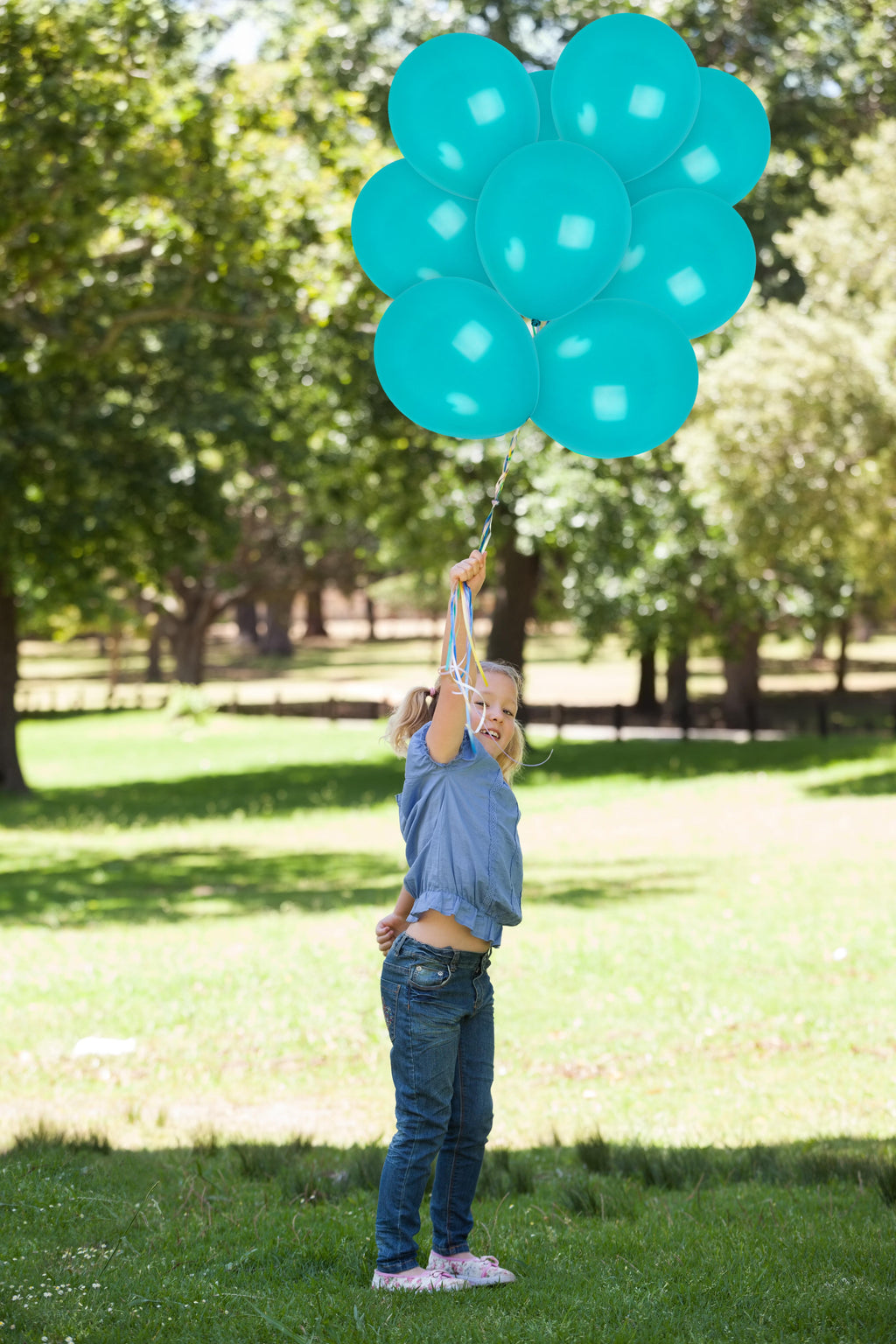 Turquoise Balloons - 12 Inch Latex Balloons