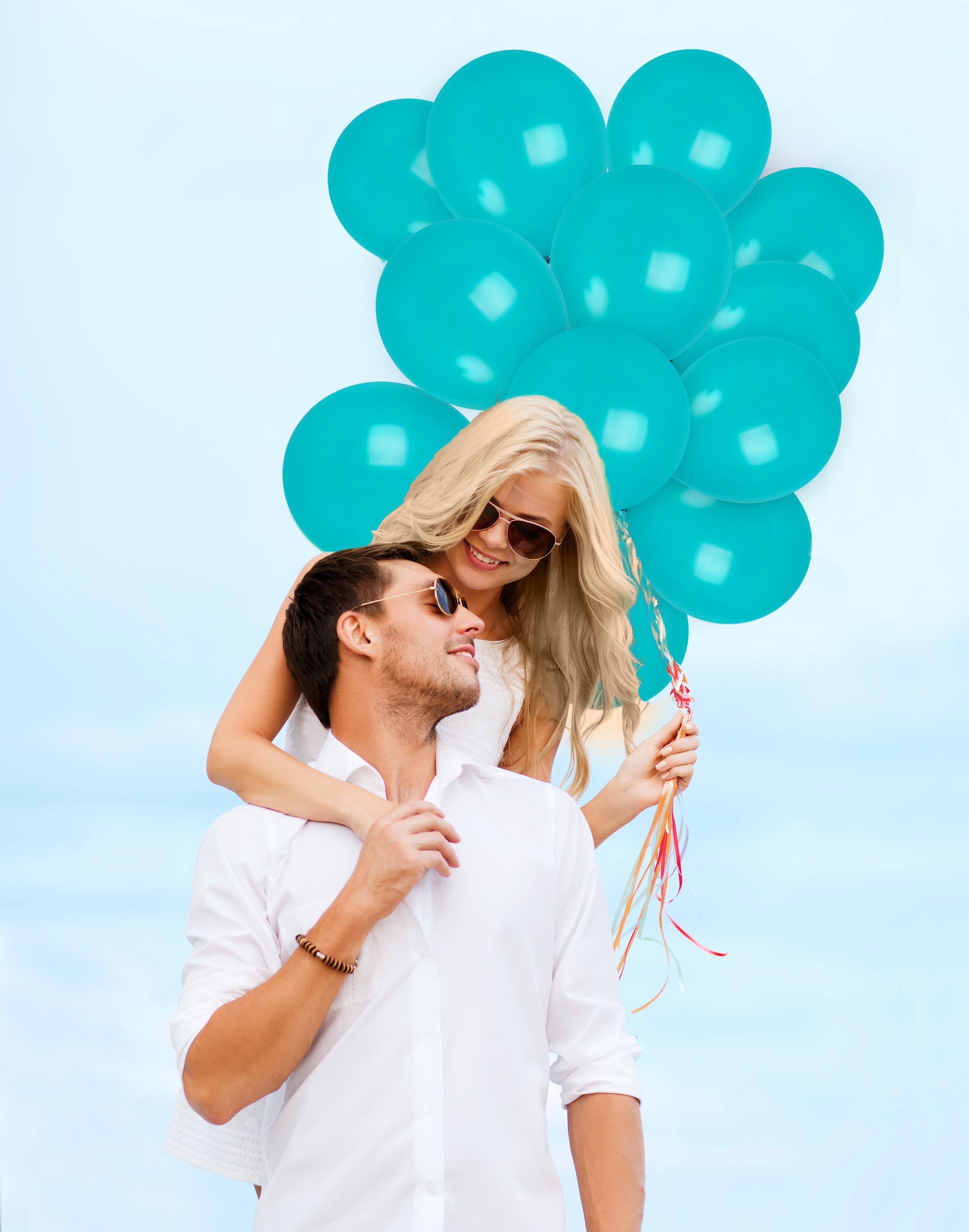 Turquoise Balloons - 12 Inch Latex Balloons