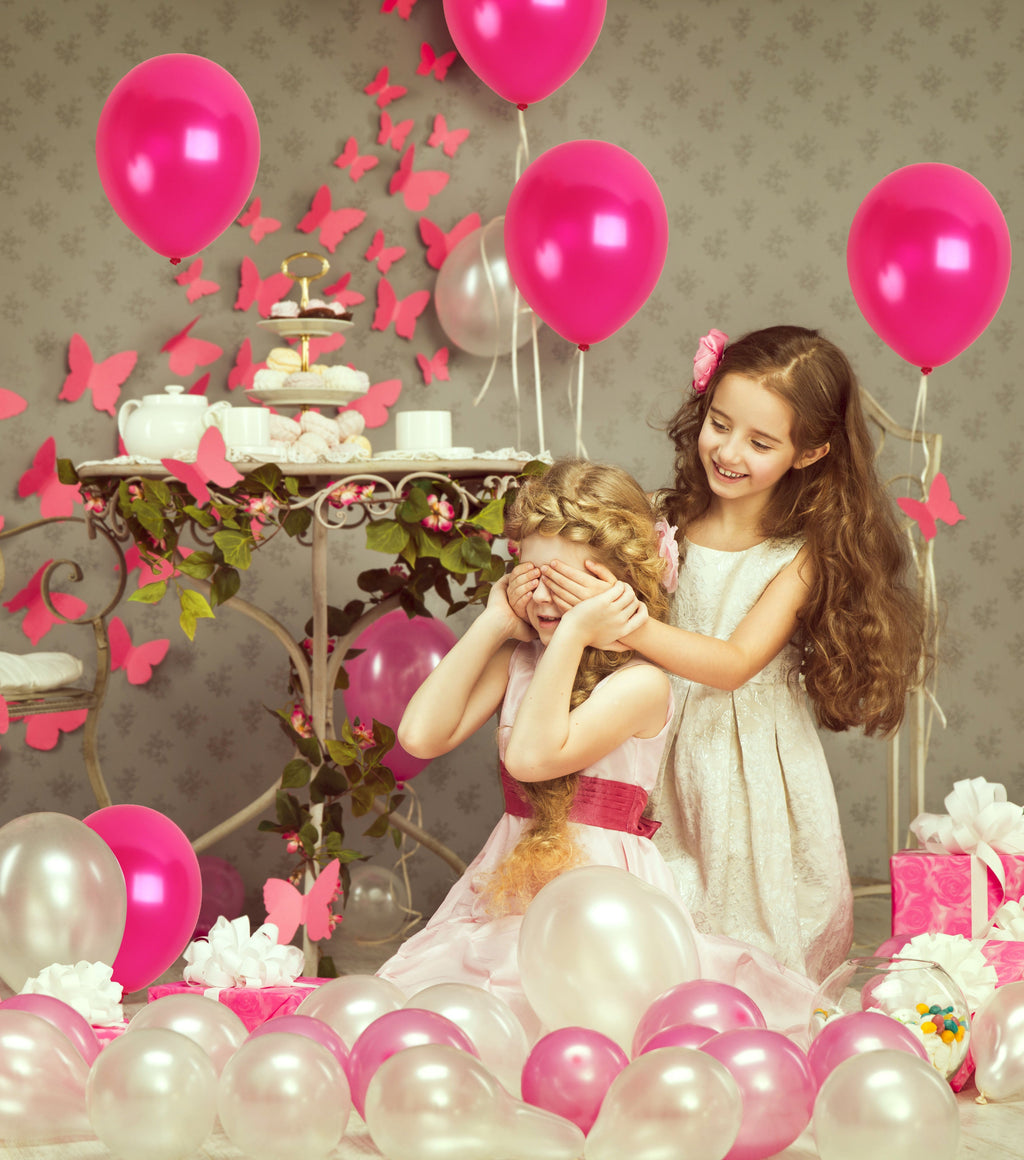 Pearlescent Pink Magenta Balloons - 12 Inch Latex Balloons