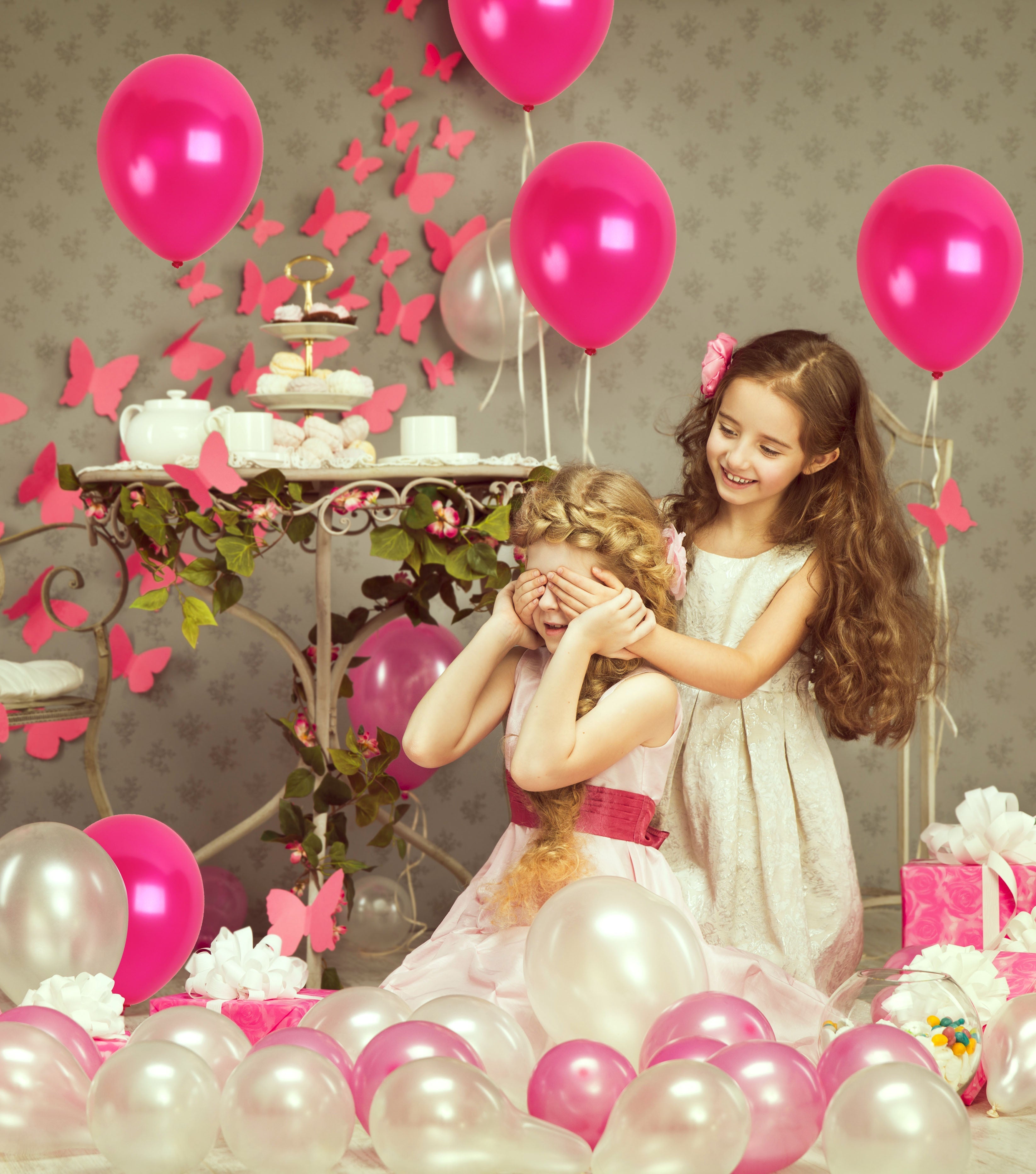 Pearlescent Pink Magenta Balloons - 12 Inch Latex Balloons