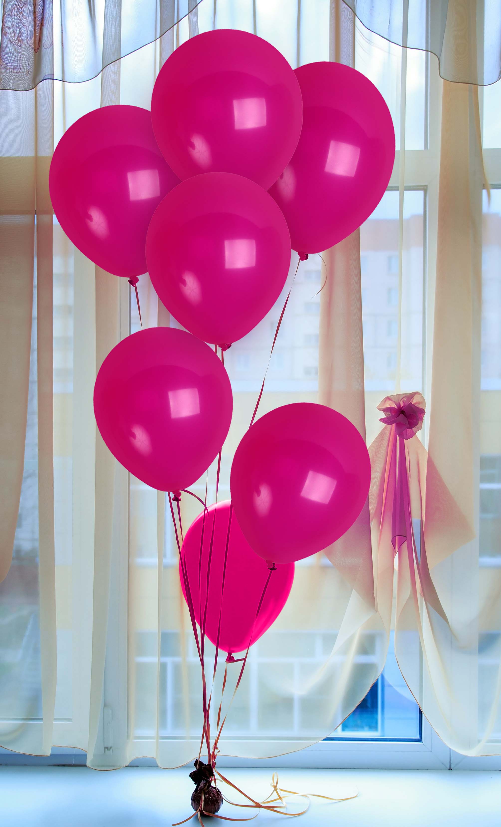 Hot Pink Balloons - 12 Inch Latex Balloons