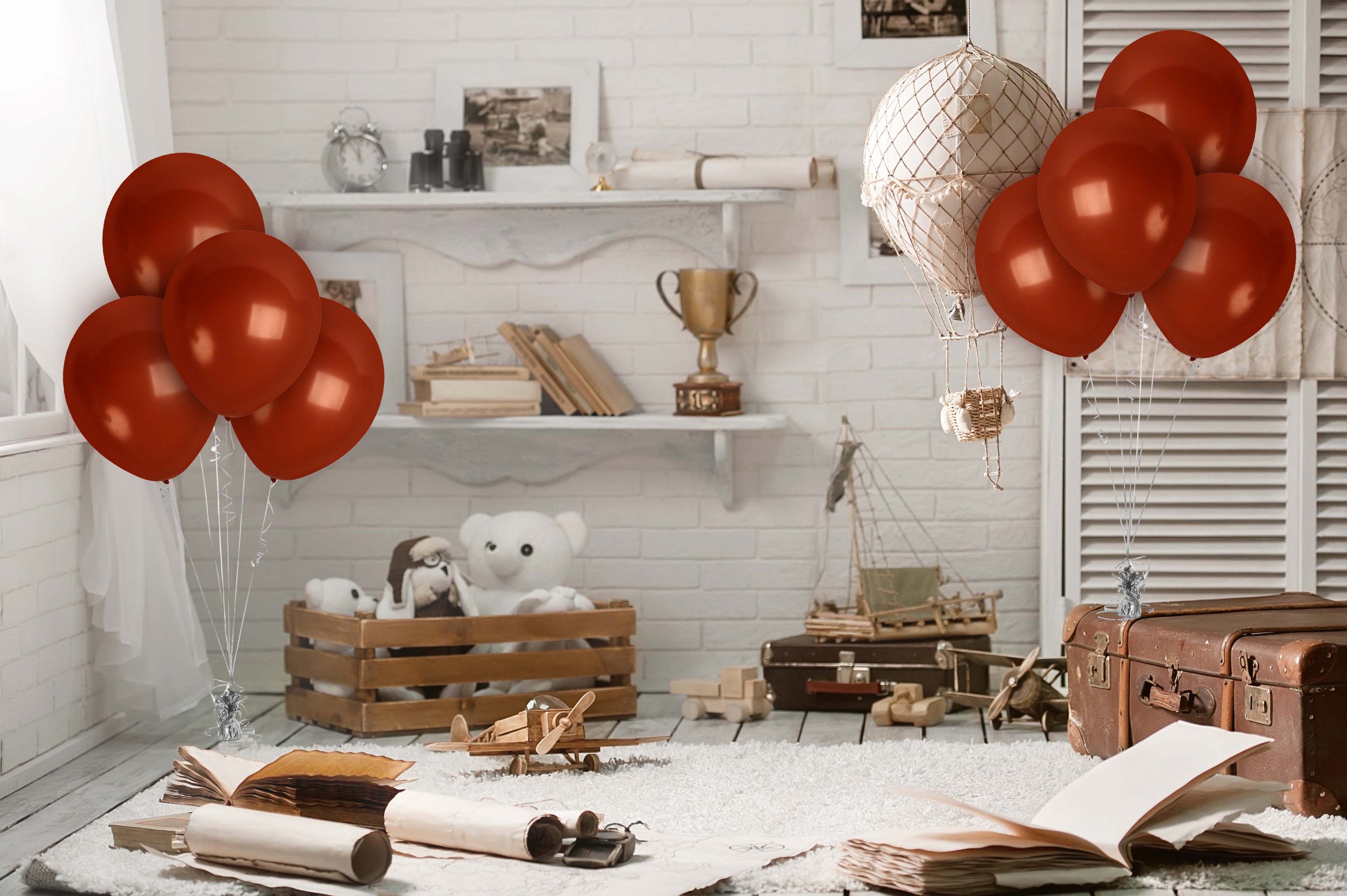 Brown Balloons - 12 Inch Latex Balloons