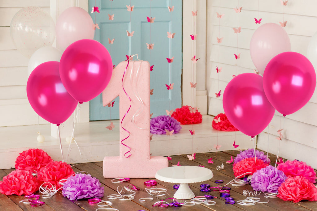 Pearlescent Pink Magenta Balloons - 12 Inch Latex Balloons