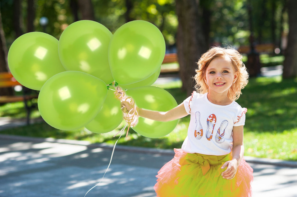 Pearlescent Lime Green Balloons - 12 Inch Latex Balloons