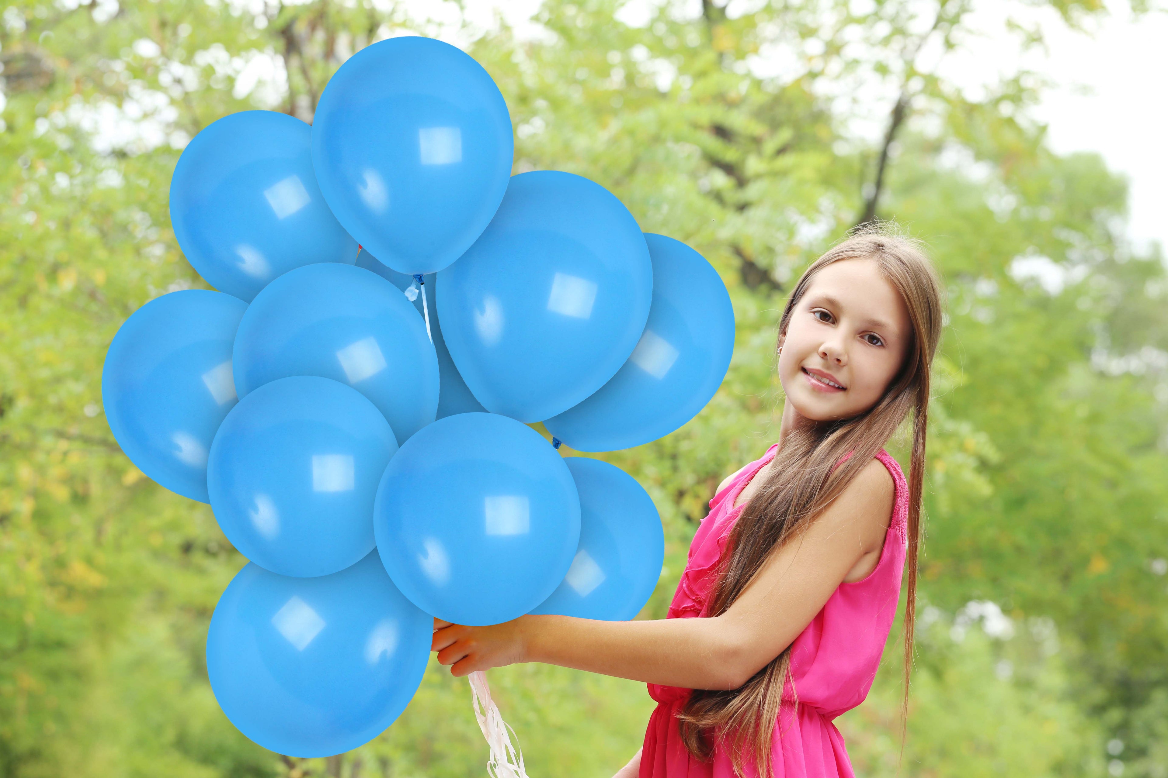 Light Blue Balloons - 12 Inch Latex Balloons