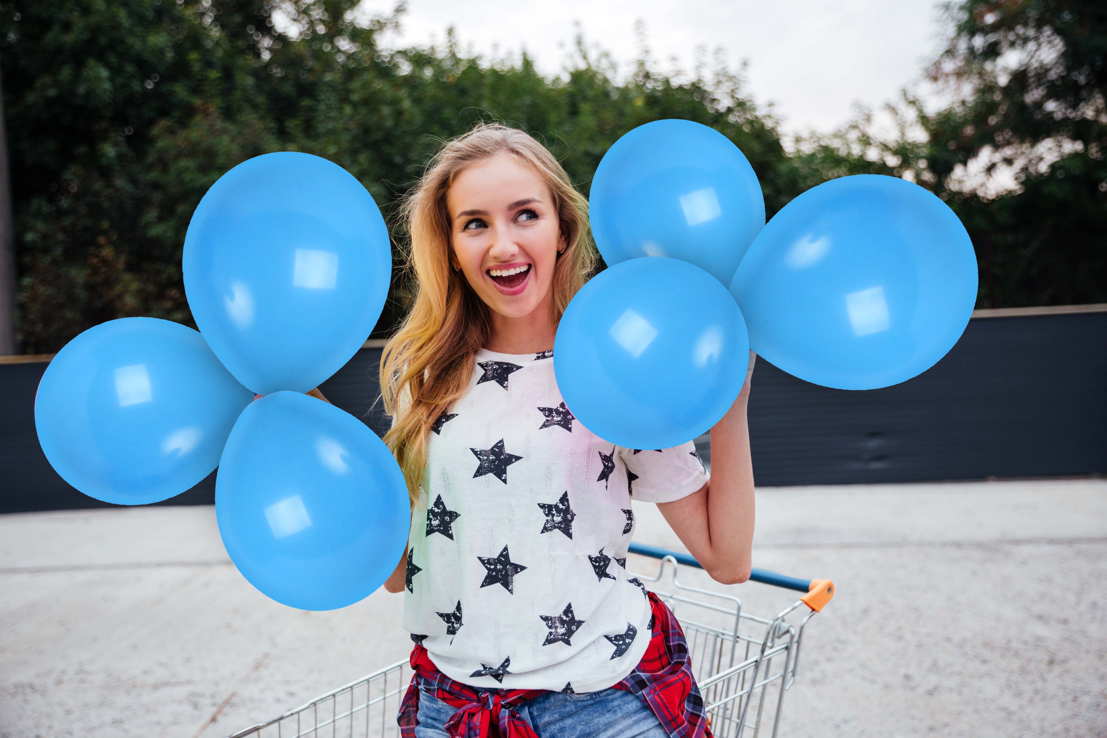 Light Blue Balloons - 12 Inch Latex Balloons