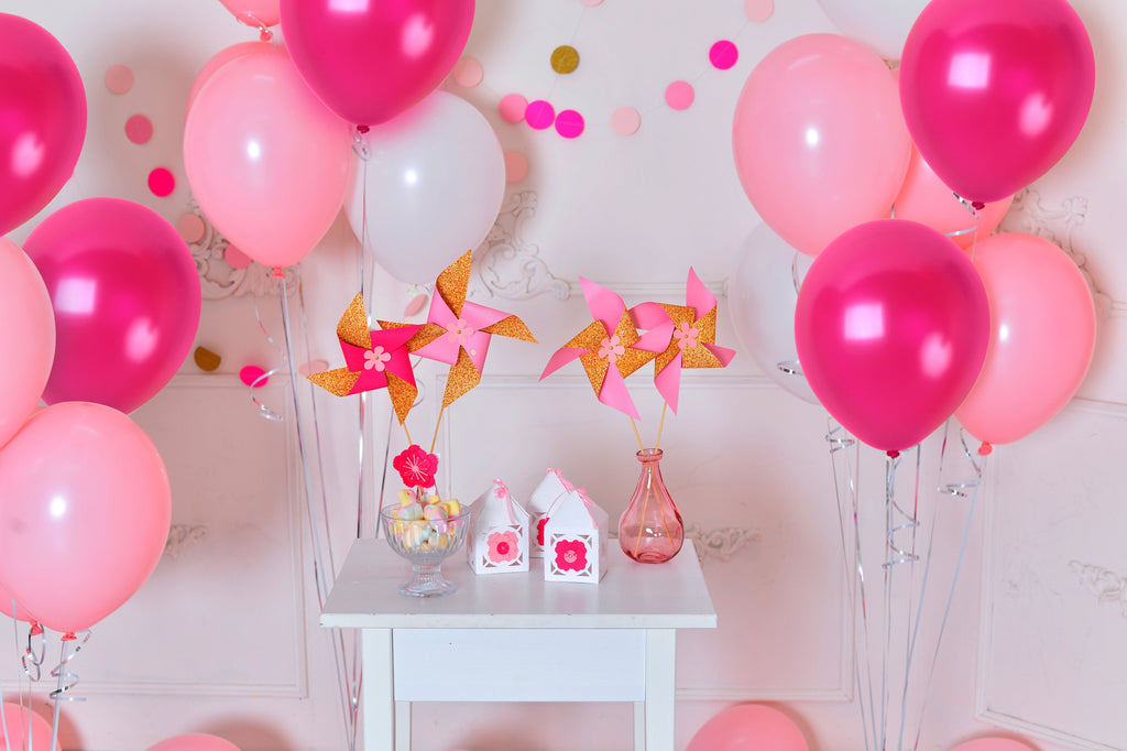Pearlescent Pink Magenta Balloons - 12 Inch Latex Balloons