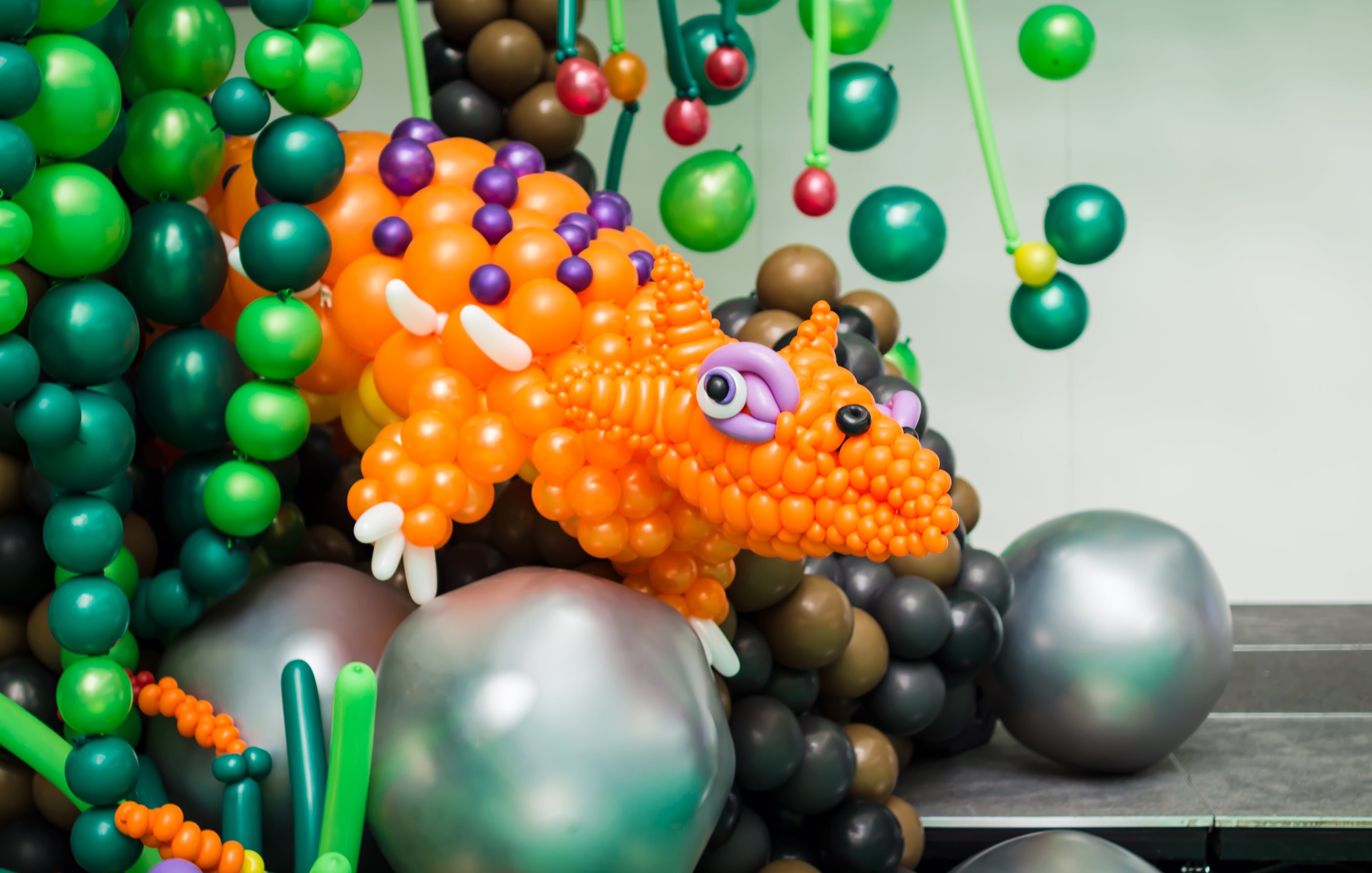 Orange Twisting Balloons - Long Balloons