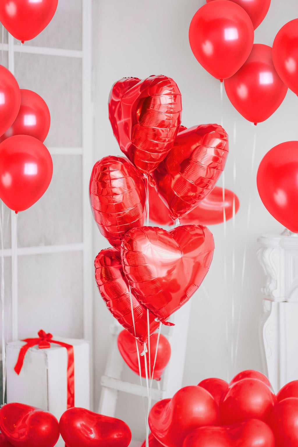 Pearlescent Red Balloons - 12 Inch Latex Balloons