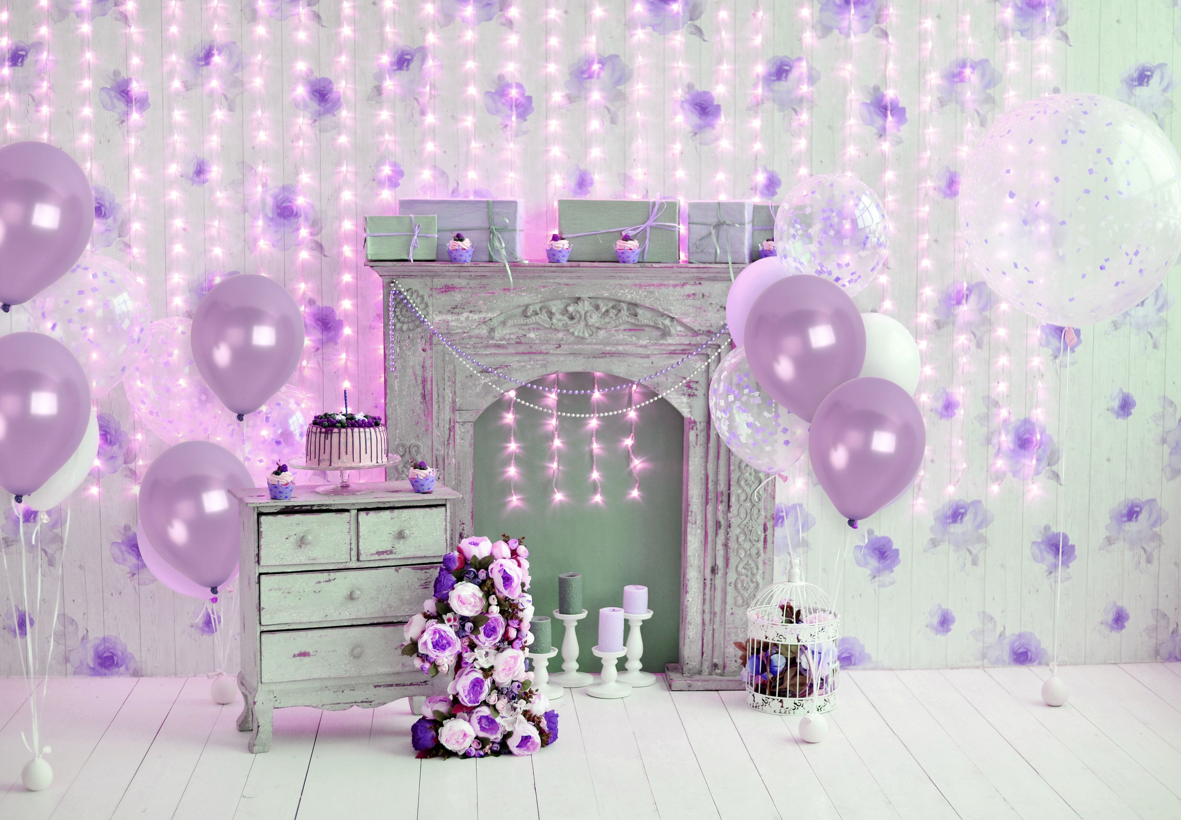 Pearlescent Pastel Purple Balloons - 12 Inch Latex Balloons