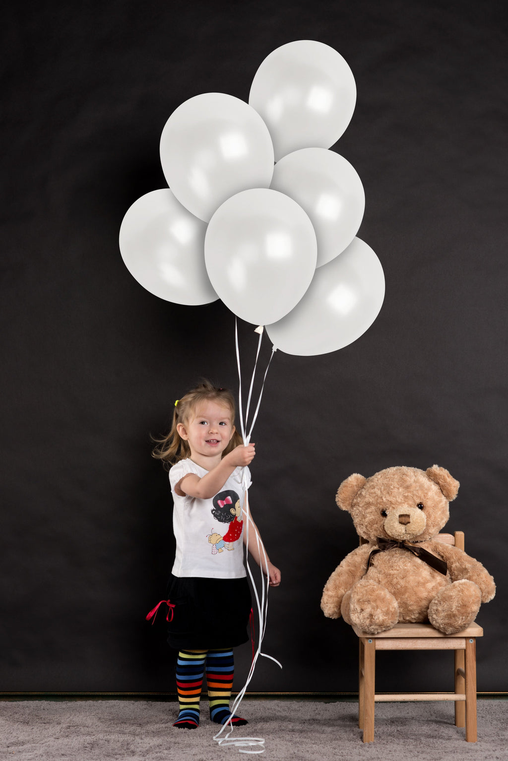 Pearlescent White Balloons - 12 Inch Latex Balloons