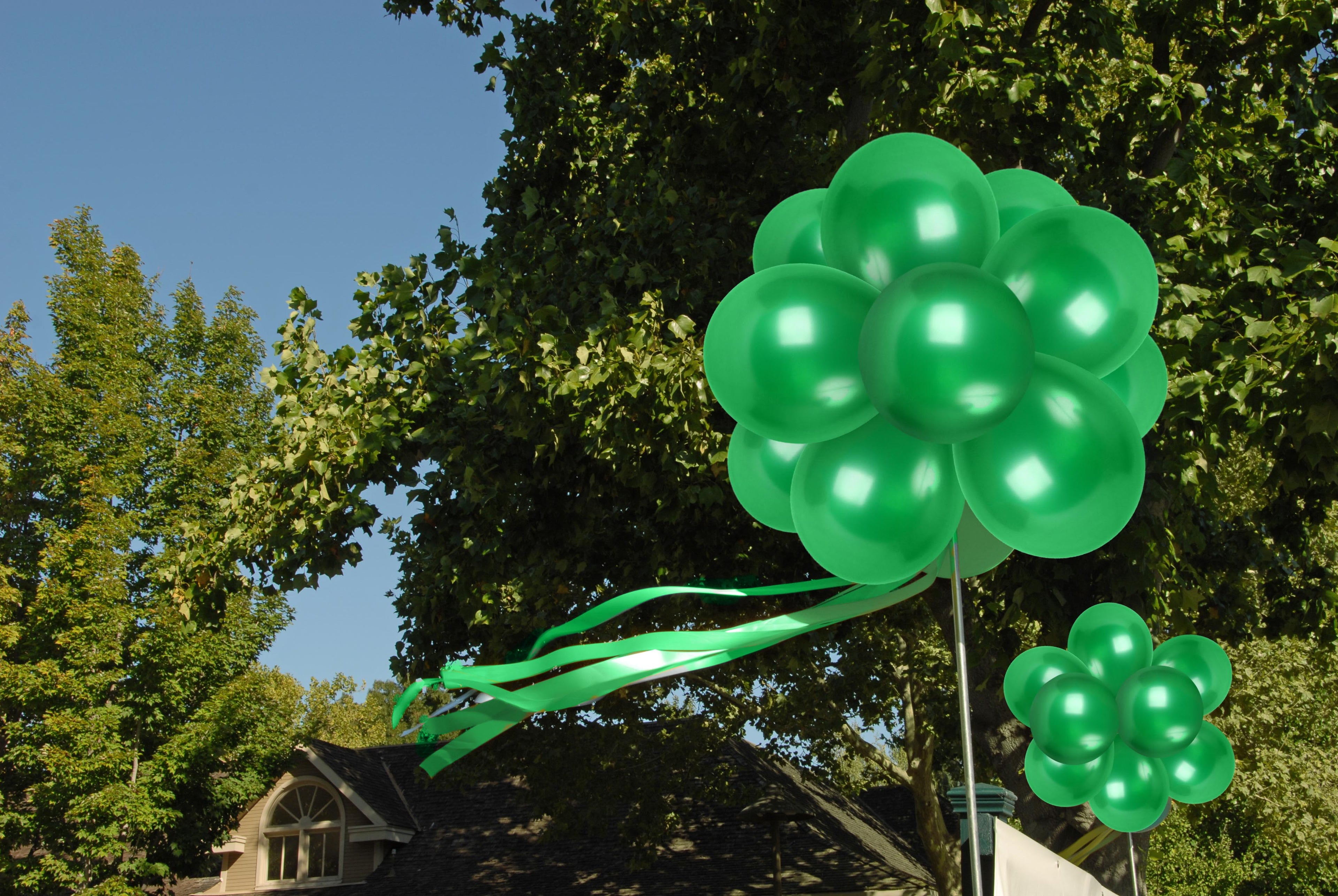 Pearlescent Emerald Green Balloons - 12 Inch Latex Balloons