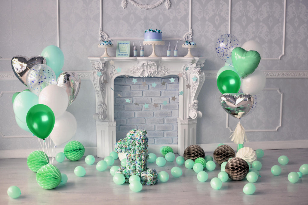 Pearlescent Emerald Green Balloons - 12 Inch Latex Balloons