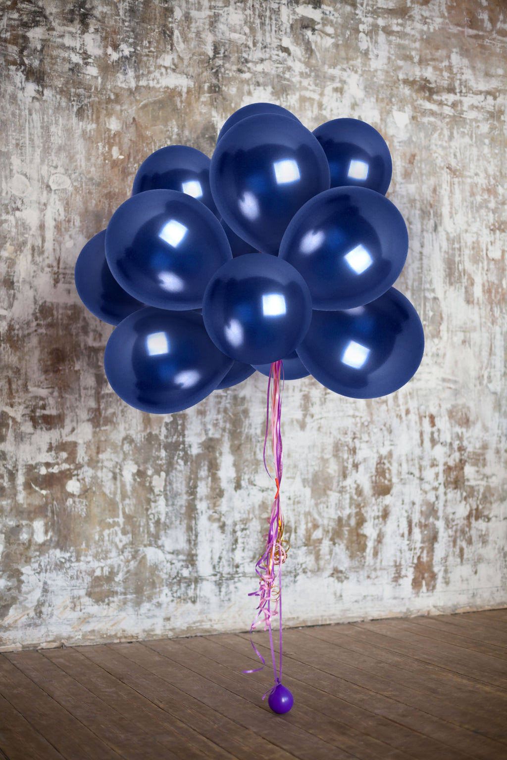 Pearlescent Navy Blue Balloons - 12 Inch Latex Balloons
