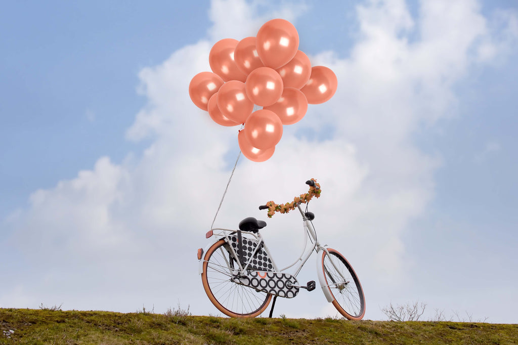 Pearlescent Rose Gold Balloons - 12 Inch Latex Balloons