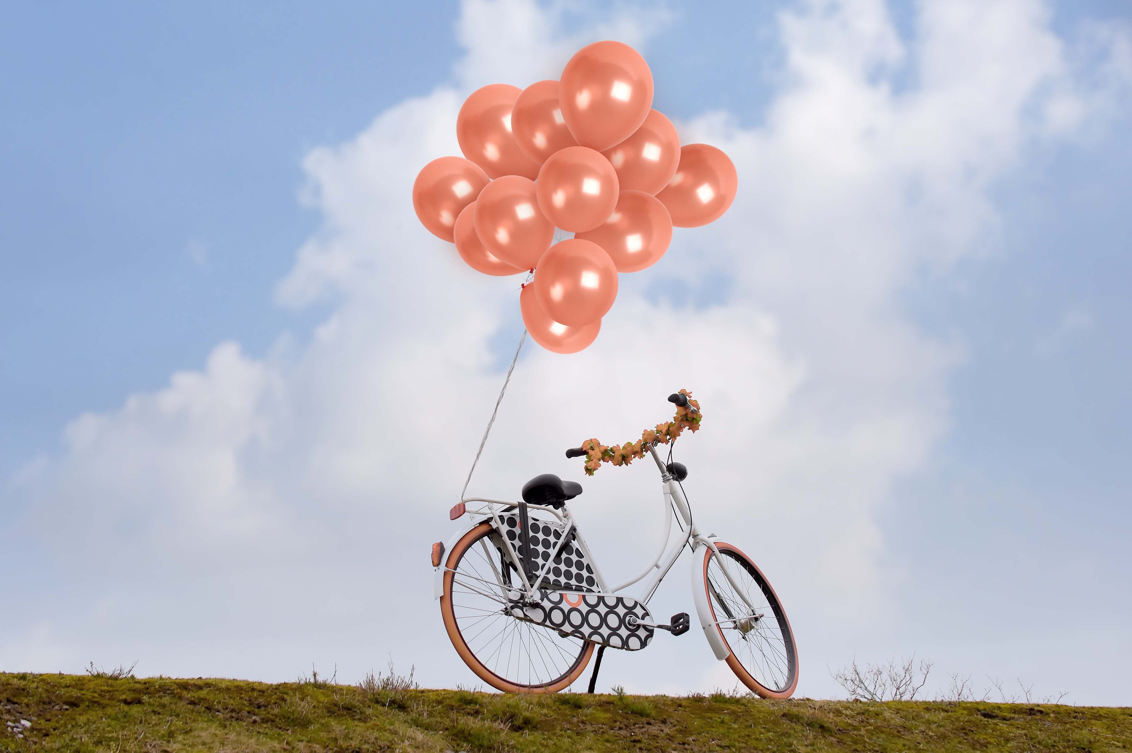 Pearlescent Rose Gold Balloons - 12 Inch Latex Balloons