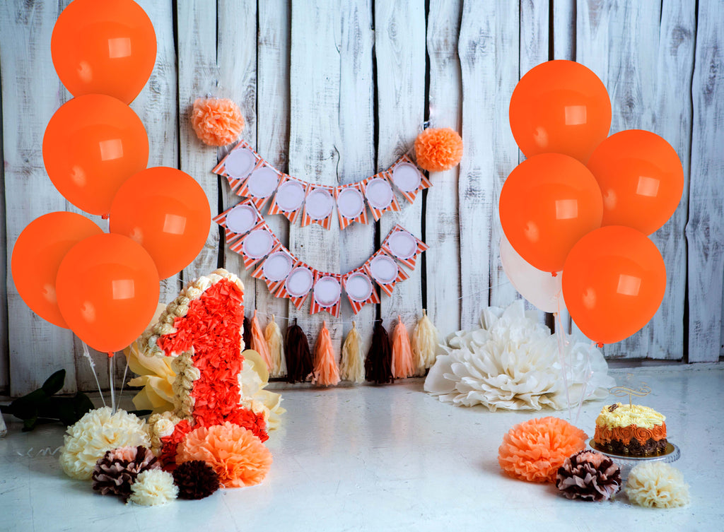 Orange Balloons - 12 Inch Latex Balloons