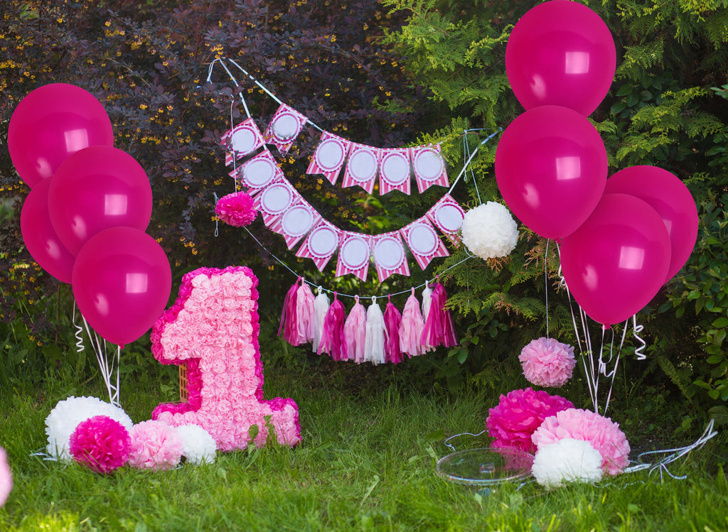 Hot Pink Balloons - 12 Inch Latex Balloons