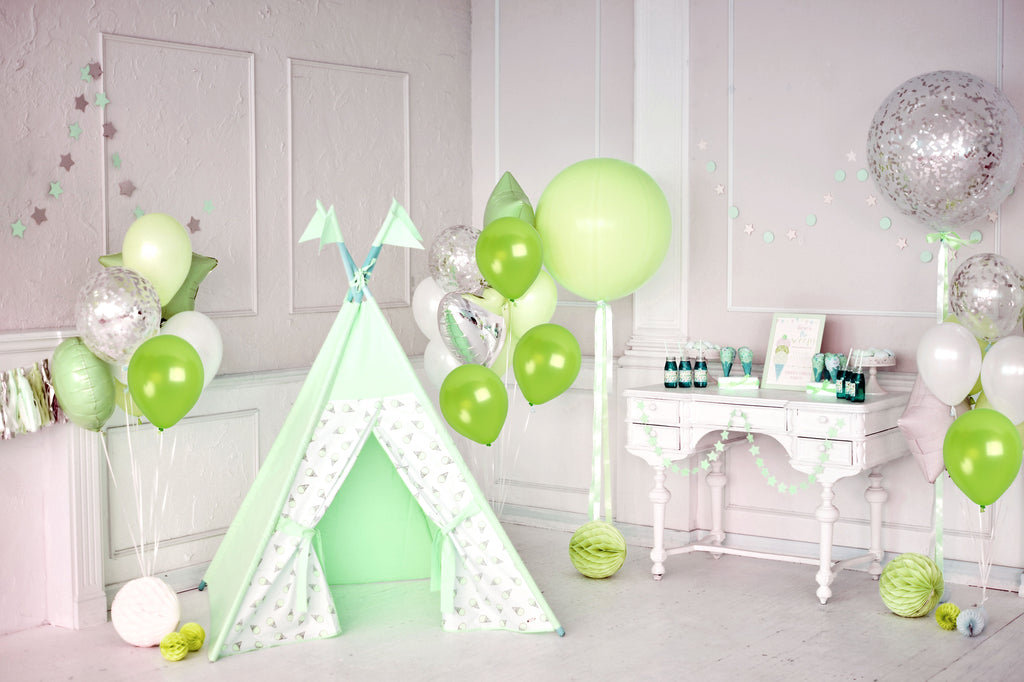 Pearlescent Lime Green Balloons - 12 Inch Latex Balloons