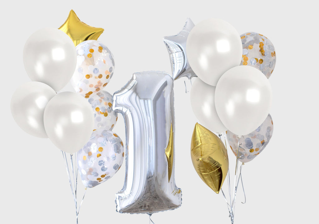 Pearlescent White Balloons - 12 Inch Latex Balloons